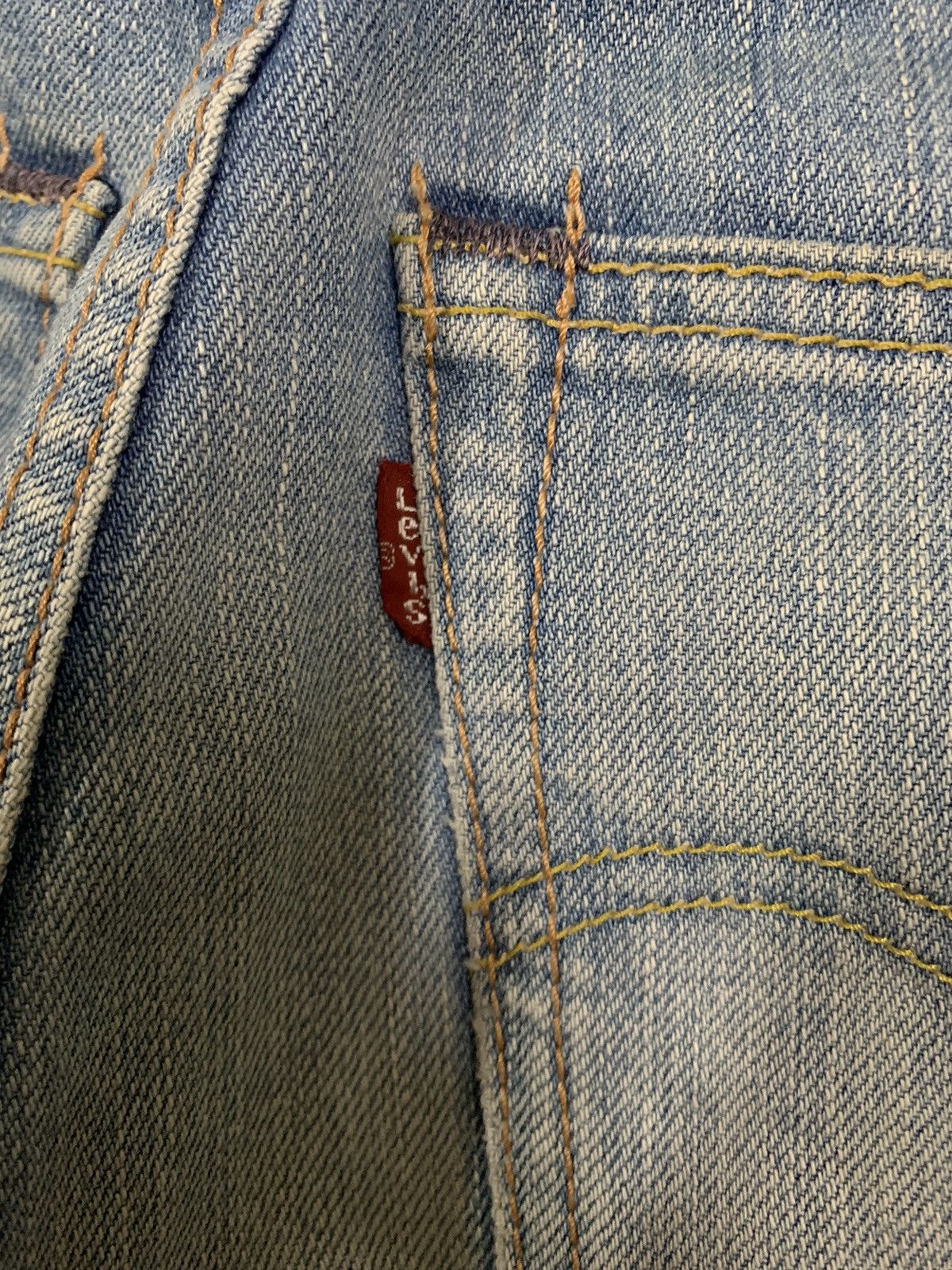 Levi's Vintage 90s Levis 702 Rusty Mud Wash Loose Jeans Size 33x28 Size US 33 - 14 Thumbnail