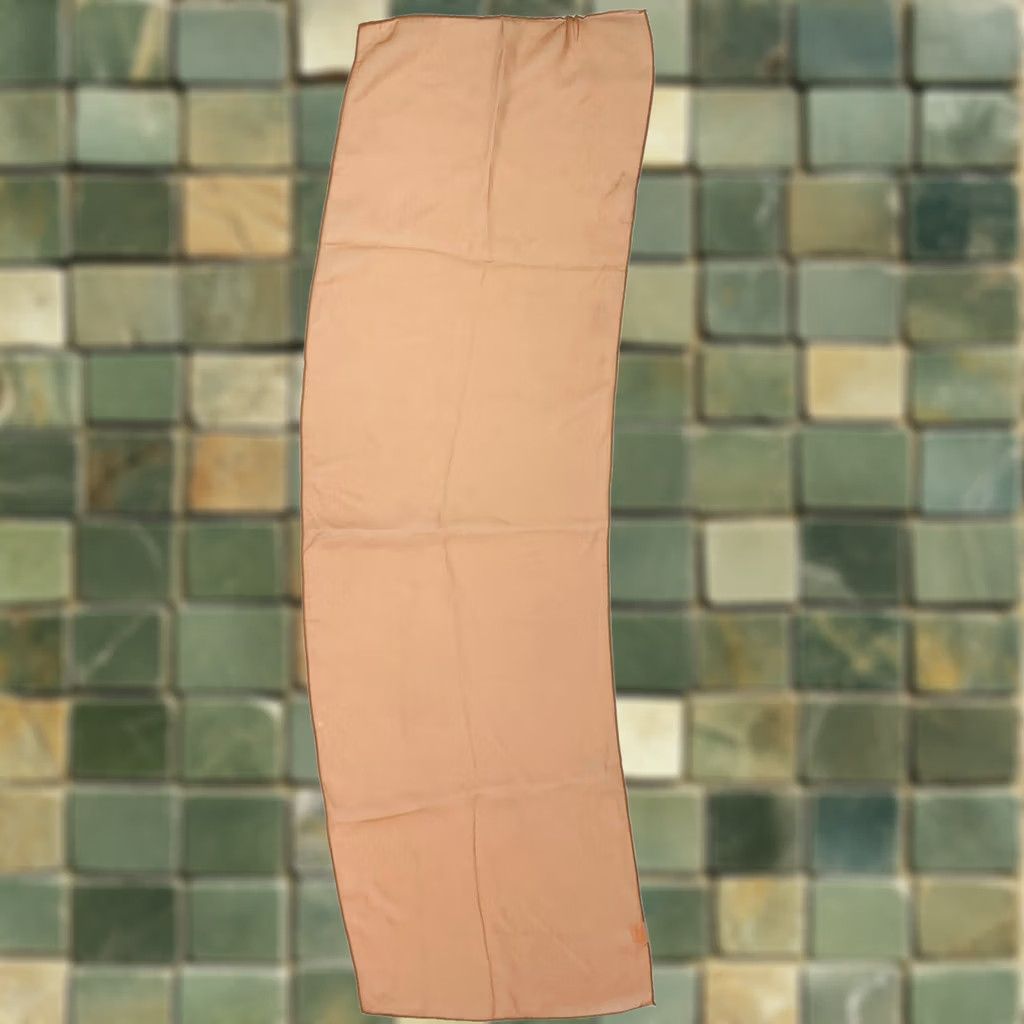 Vintage VINTAGE Glentex Scarf Brown Rectangle 13" x 44" Made in Japan Women Polymer Polyester 60s 70s Size ONE SIZE - 1 Thumbnail