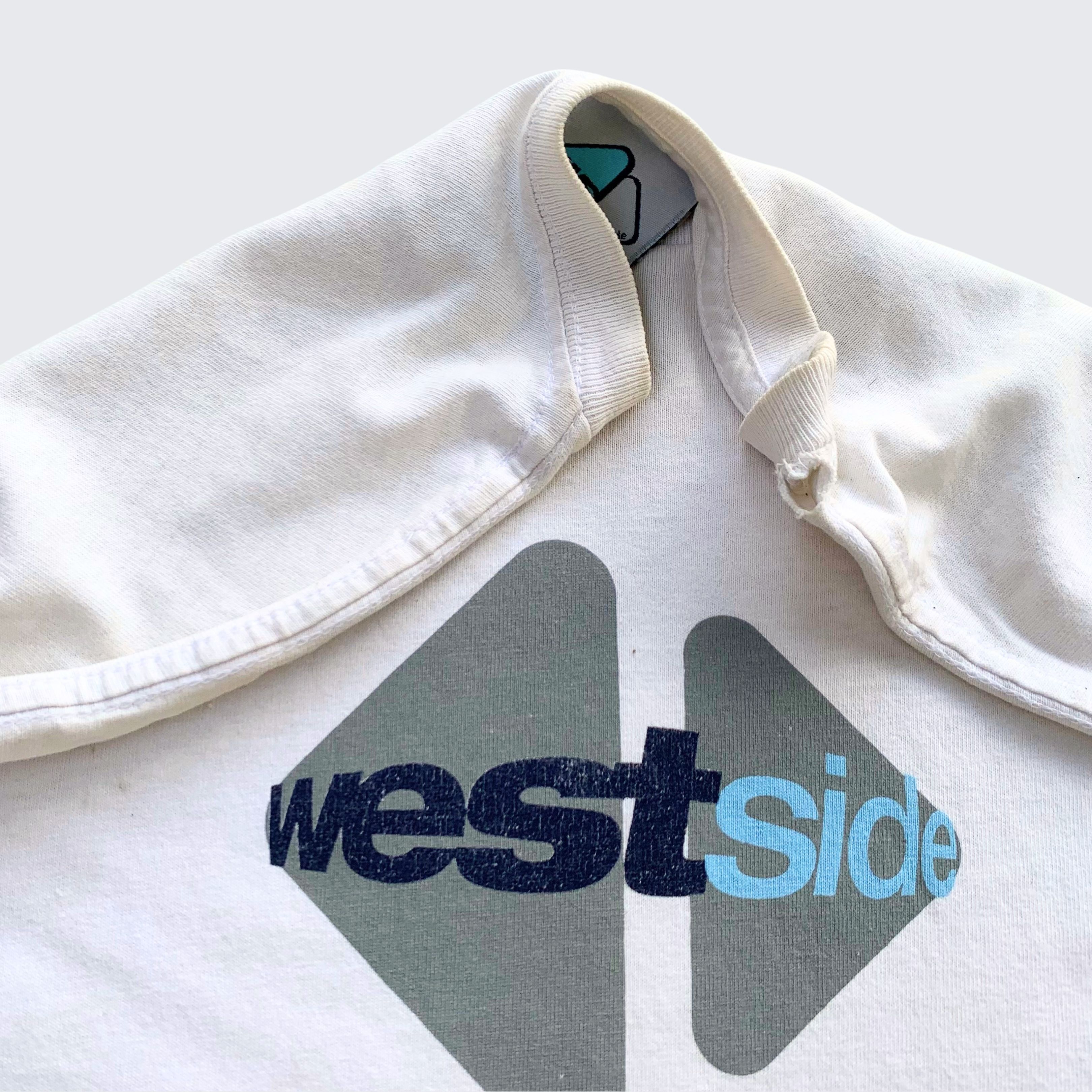 Vintage Vintage Thrashed 1990s Westside Skateboards USA Tee Size US L / EU 52-54 / 3 - 4 Thumbnail