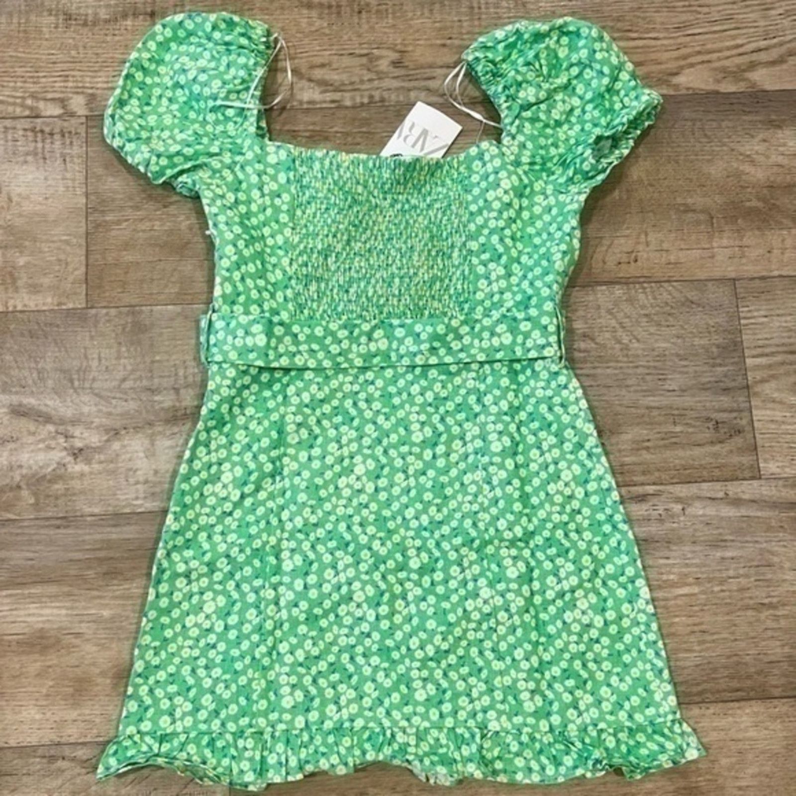 Zara ZARA Linen Belted Mini Dress NWT Size L / US 10 / IT 46 - 21 Thumbnail
