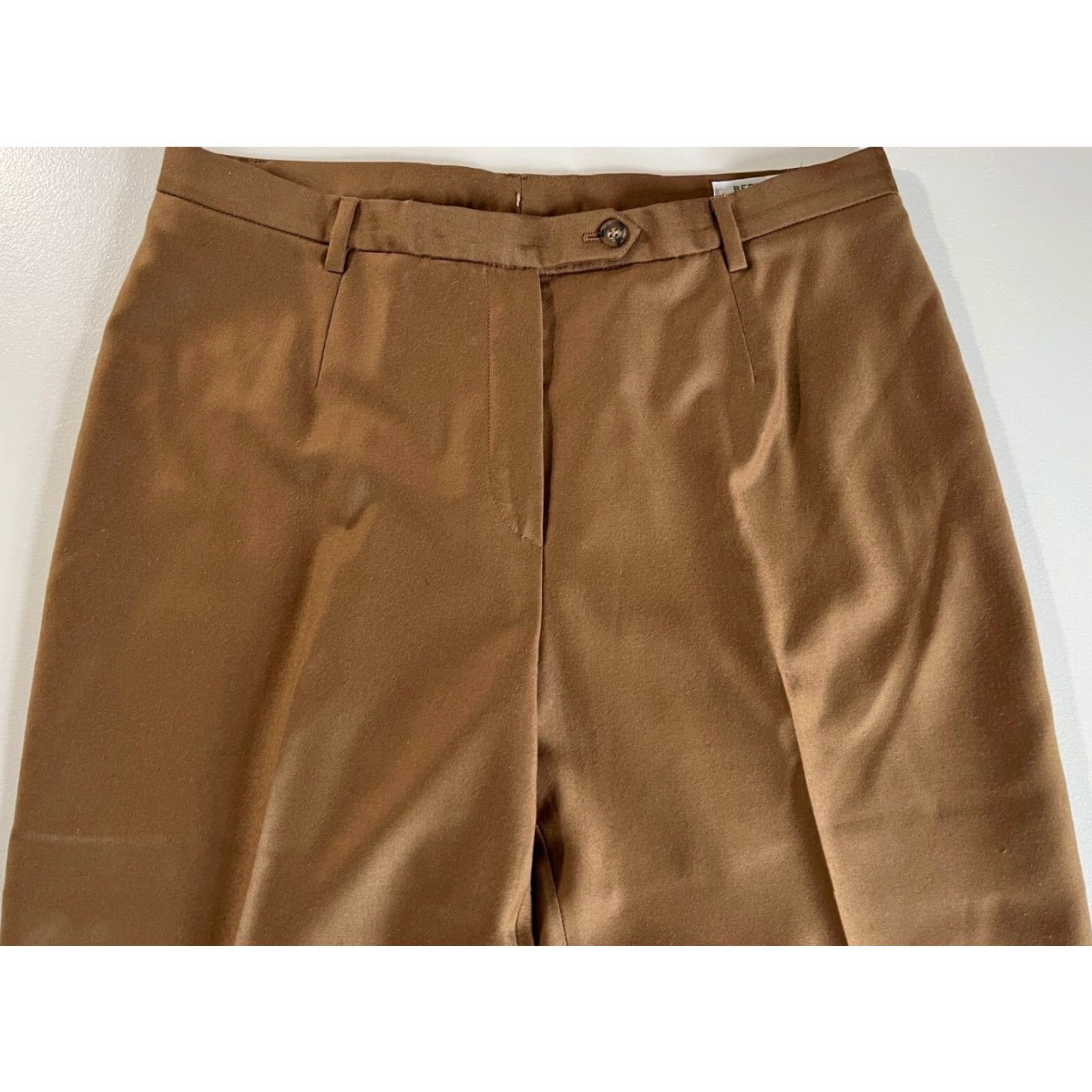 Vintage VINTAGE Bernard Zins Paris Wool Cashmere Pants Womens Sz 10 Brown 33 in Inseam 29.5 in Dress Pants City Preppy Business Women's Size 32" / US 10 / IT 46 - 6 Thumbnail