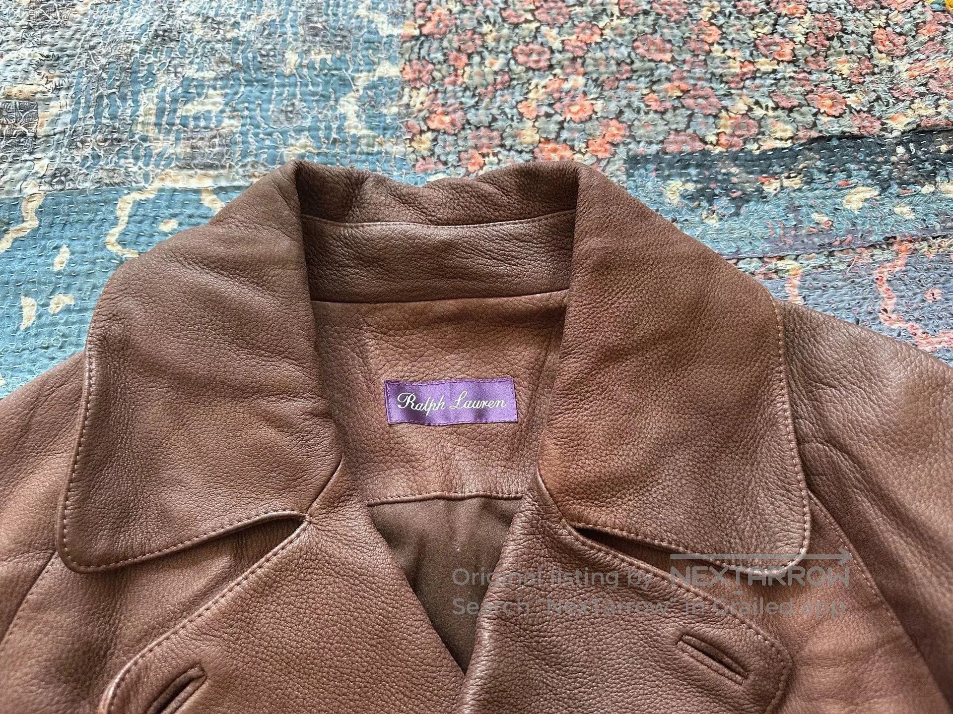 Ralph Lauren Purple Label Ralph Lauren Purple Label Deer Leather Coat. Size US XL / EU 56 / 4 - 5 Thumbnail