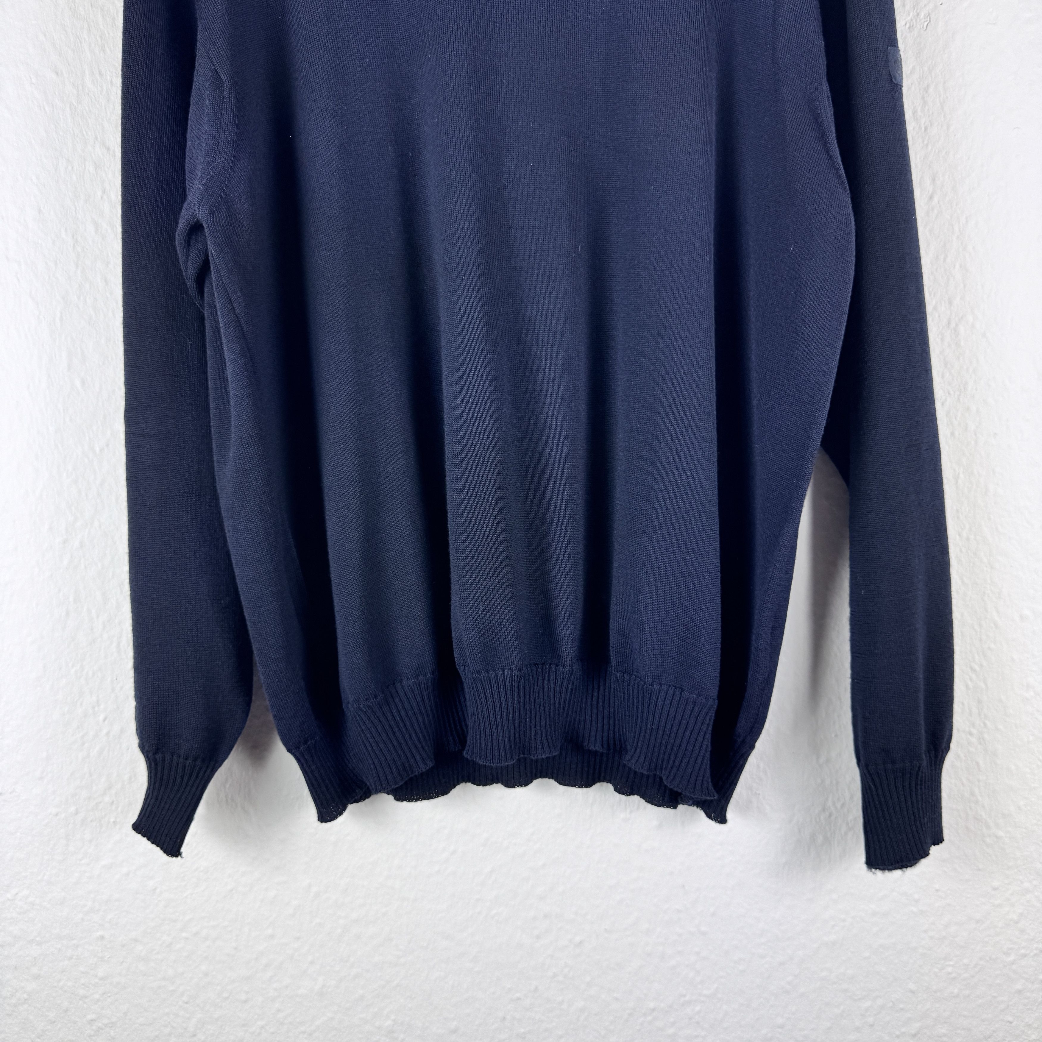 Burberry Men`s BURBERRY LONDON WOOL NAVY TURTLENECK SWEATeR JUMPER Size US XL / EU 56 / 4 - 4 Thumbnail