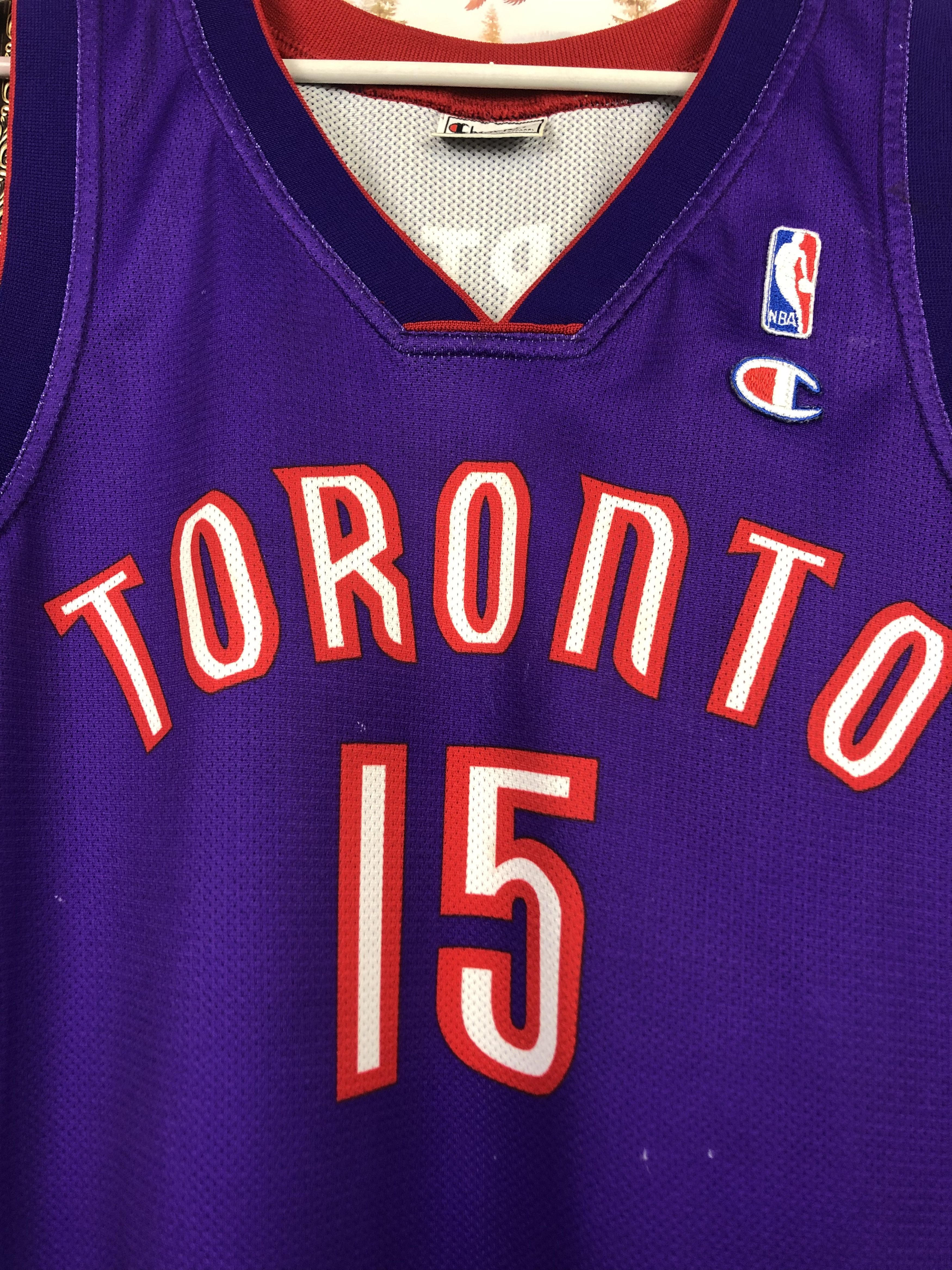 Champion Vintage Toronto Raptors Carter Champion Jersey NBA Rare Size US L / EU 52-54 / 3 - 8 Thumbnail