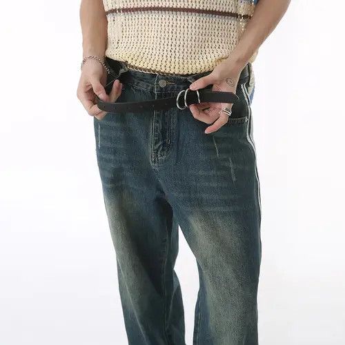 Jean Casual Blue Baggy Jeans Size US 33 - 4 Thumbnail