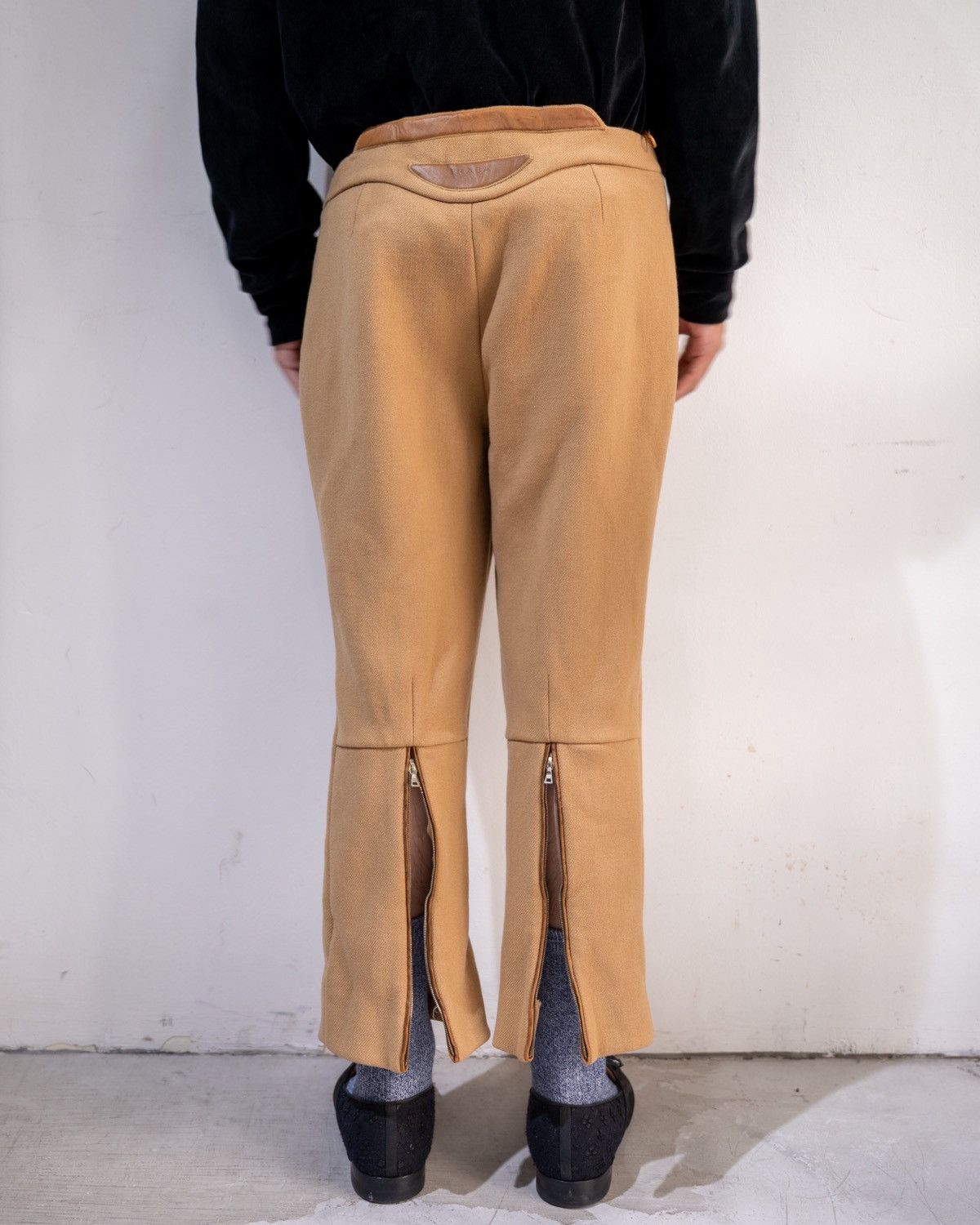 Prada Prada FW2000 technical motorbike wool cropped runway pant Size US 30 / EU 46 - 8 Thumbnail