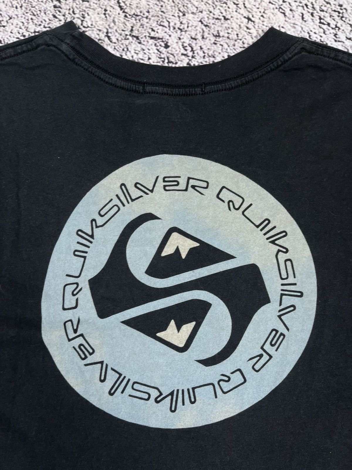 Quiksilver Vintage Y2K Quiksilver Logo faded surf t shirt streetwear S Size S / US 4 / IT 40 - 7 Thumbnail