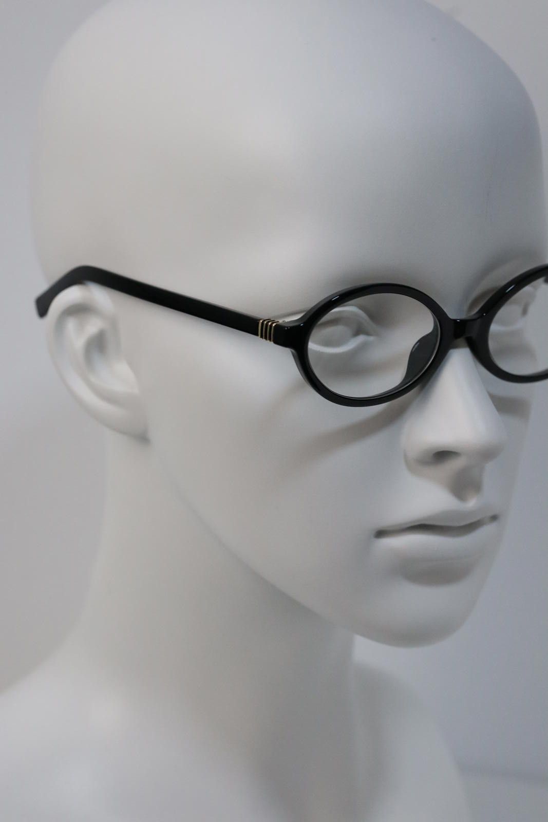 Other Y2k Retro Style Oval-frame tortoiseshell Black Glasses OS Size ONE SIZE - 4 Thumbnail