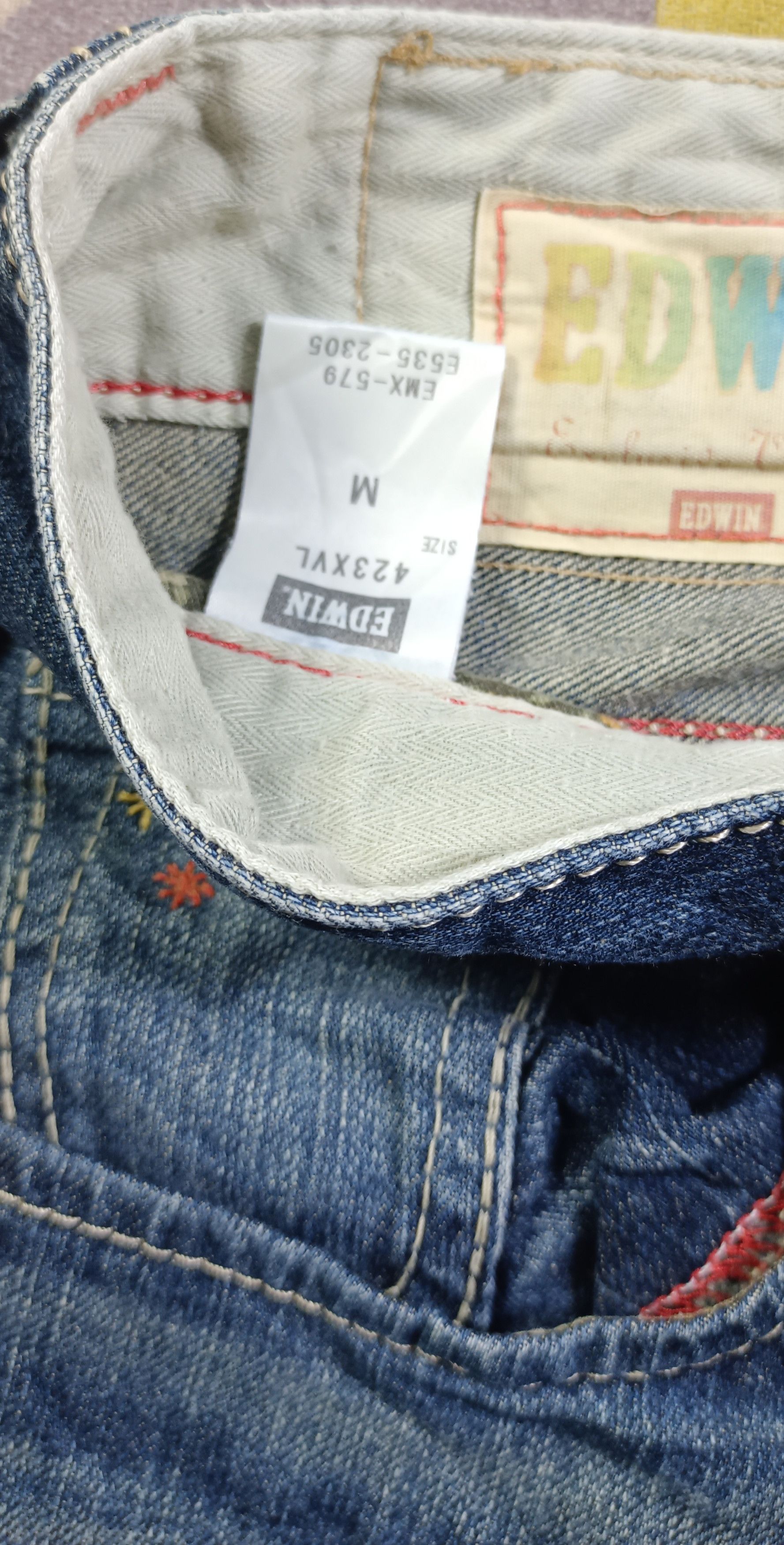 Edwin × If Six Was Nine Vintage🔥Edwin Exclusive Vintage Distressed Jeans Size 32" / US 10 / IT 46 - 15 Thumbnail
