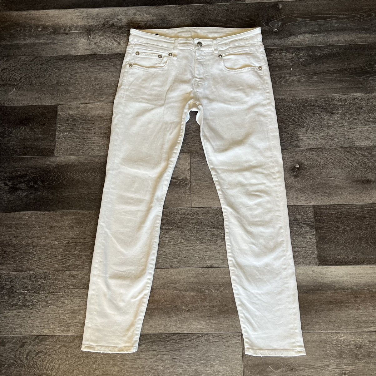 R13 R13 Boy Skinny White Riot Women’s Denim Jeans Made in Italy Size 28" / US 6 / IT 42 - 2 Thumbnail