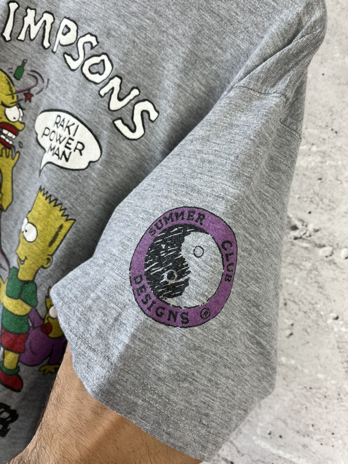 The Simpsons × Vintage The Simpsons - Raki Power Vodka Buzz Vintage T-shirt (N) Size US L / EU 52-54 / 3 - 3 Thumbnail