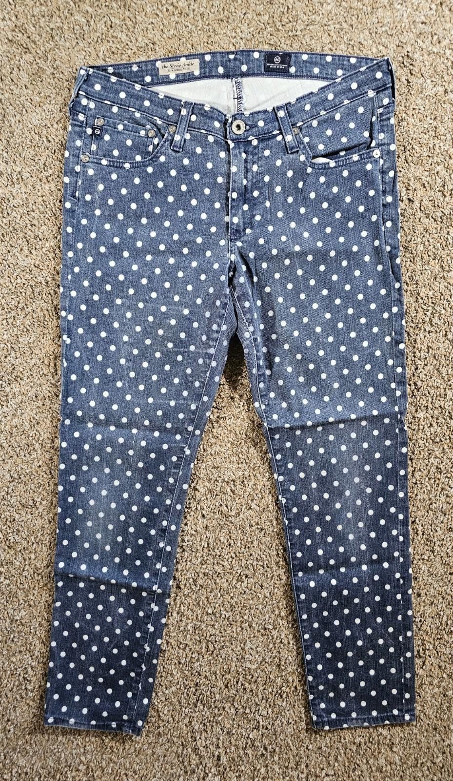 AG Adriano Goldschmied AG Adriano Goldschmied Stevie Ankle Slim Straight Jeans Size 30" / US 8 / IT 44 - 1 Thumbnail