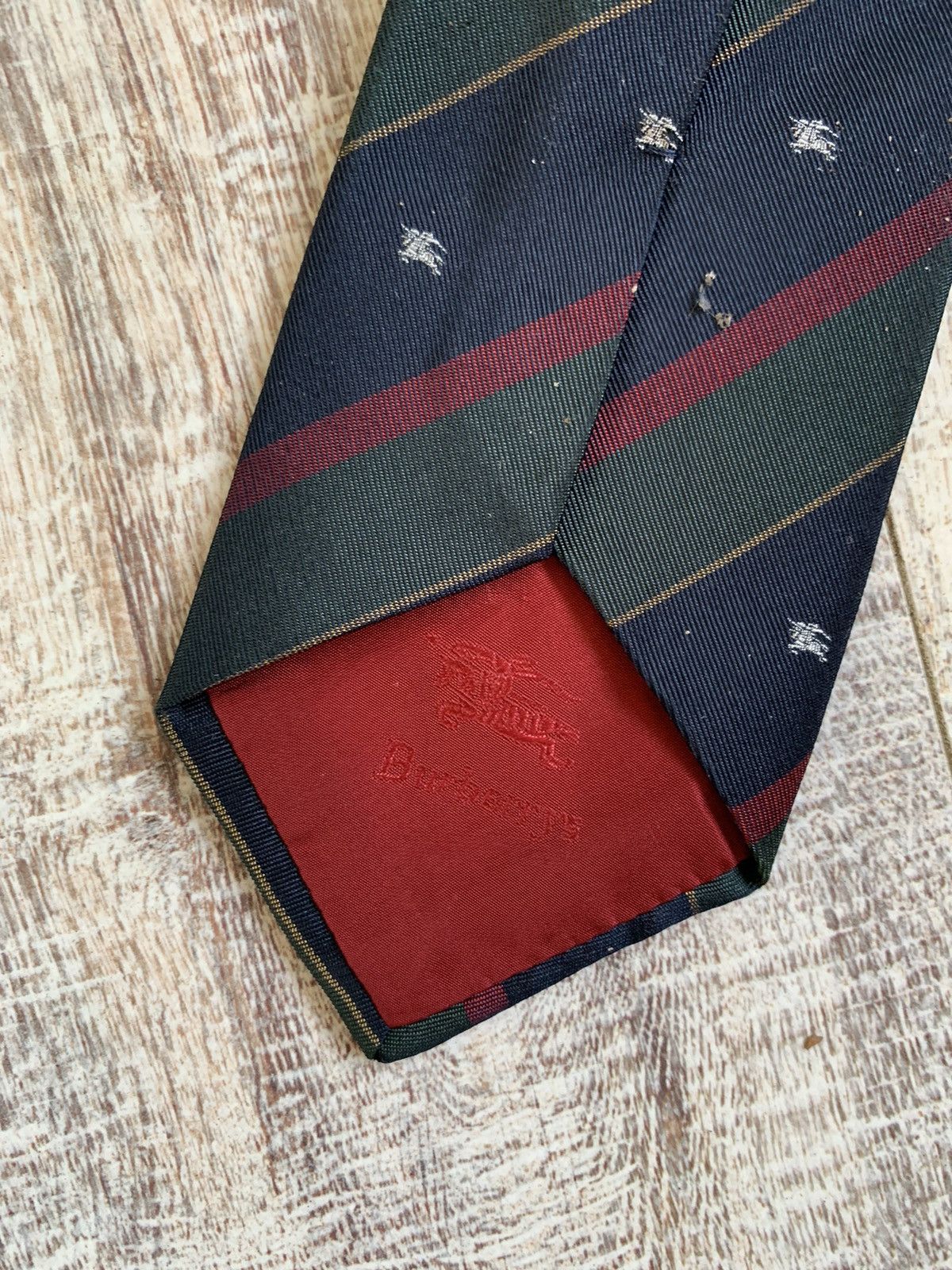 Burberry × Vintage Vintage Burberry monogram silk Tie Size ONE SIZE - 3 Thumbnail