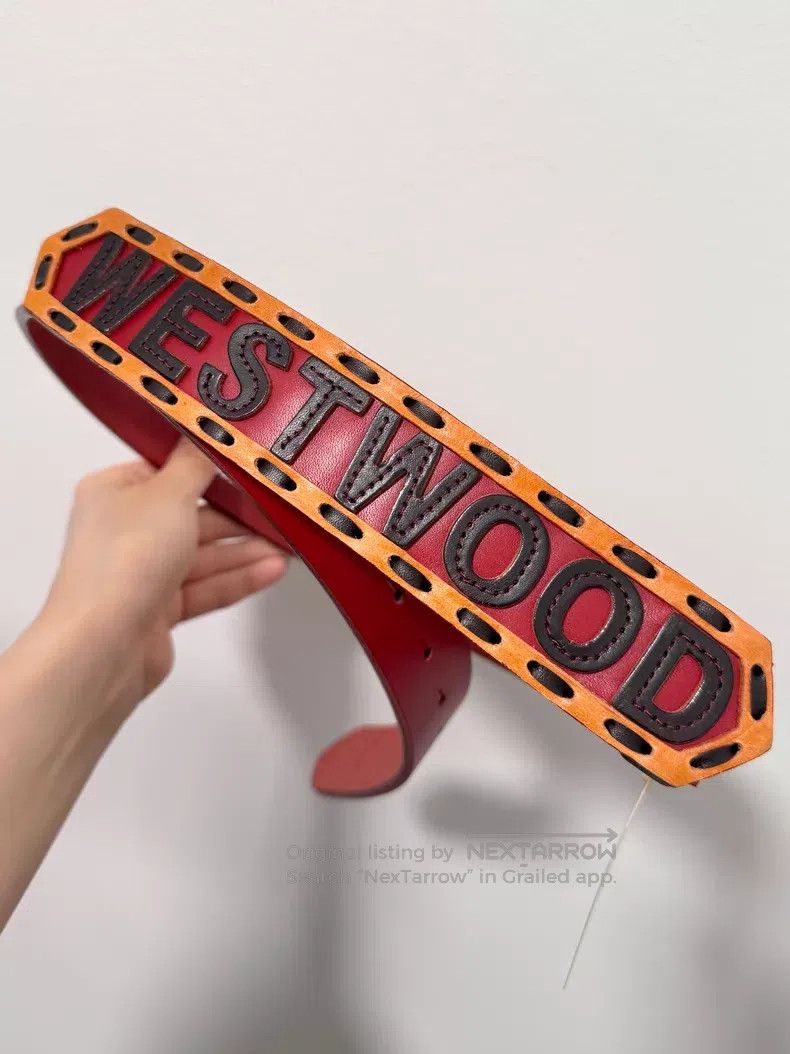 Vivienne Westwood Vivienne Westwood Vintage Rare Saturn Leather Belt, Genuin Size ONE SIZE - 3 Thumbnail