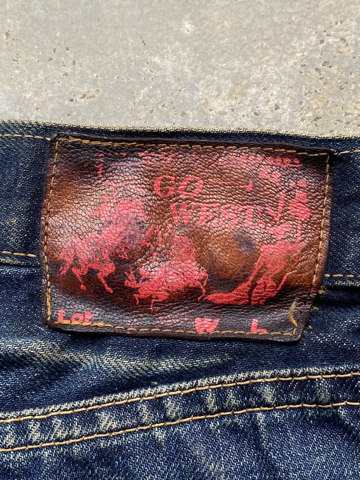 PPFM × Vintage Vintage yellow division selvedge denim Size US 33 - 4 Thumbnail