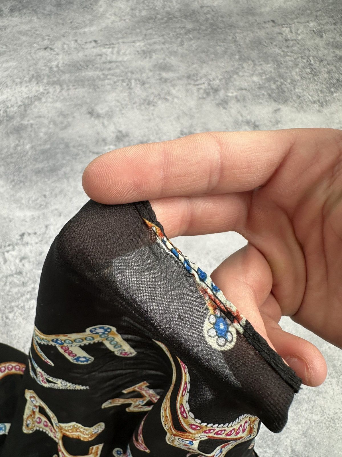 Versace Versace Vintage Silk Monogram Handkerchief Scarf Neckwear Size ONE SIZE - 15 Thumbnail