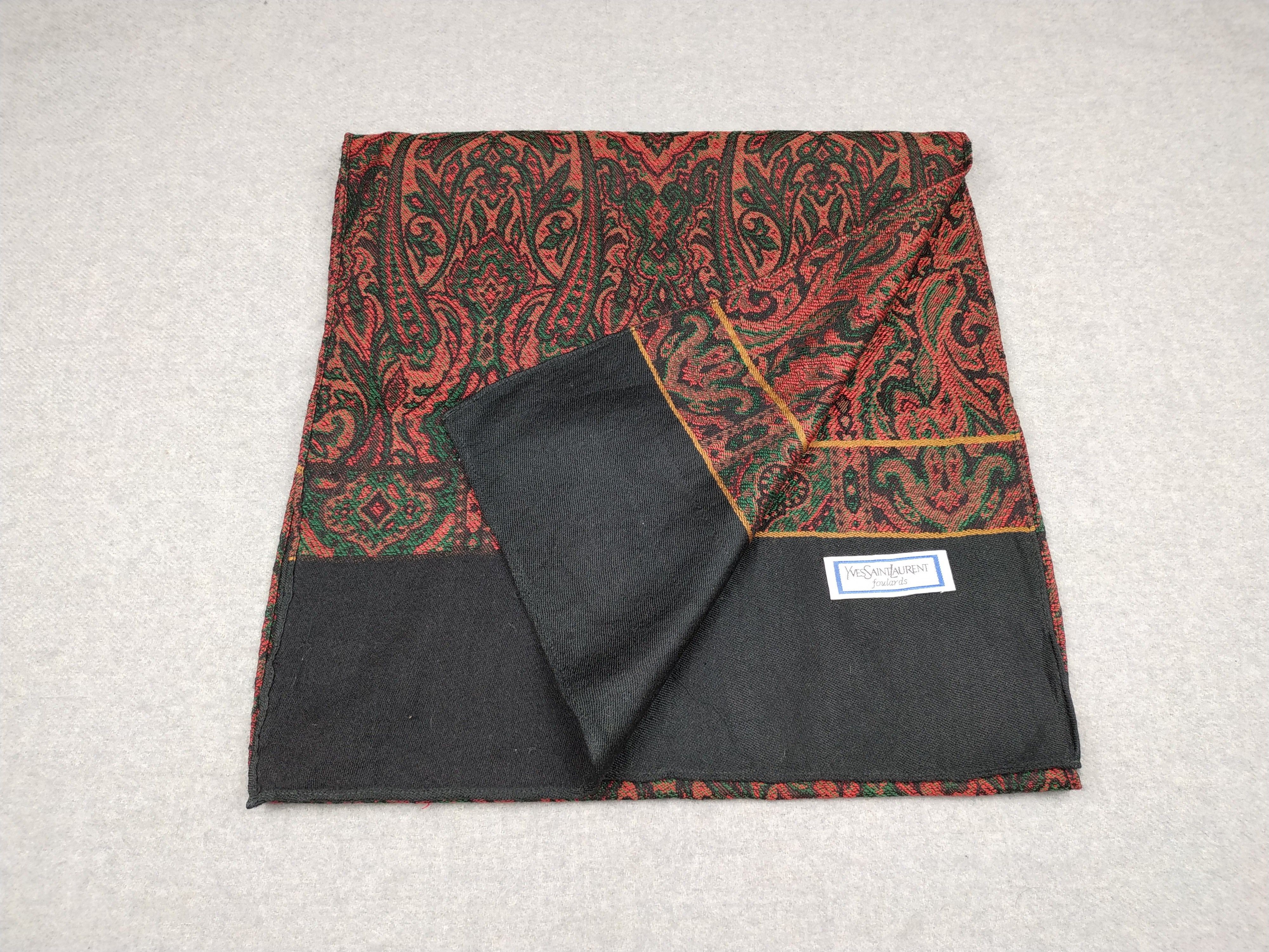 Vintage Yves Saint Laurent Scarf / Muffler / Neckwear - WW676 Size ONE SIZE - 2 Thumbnail