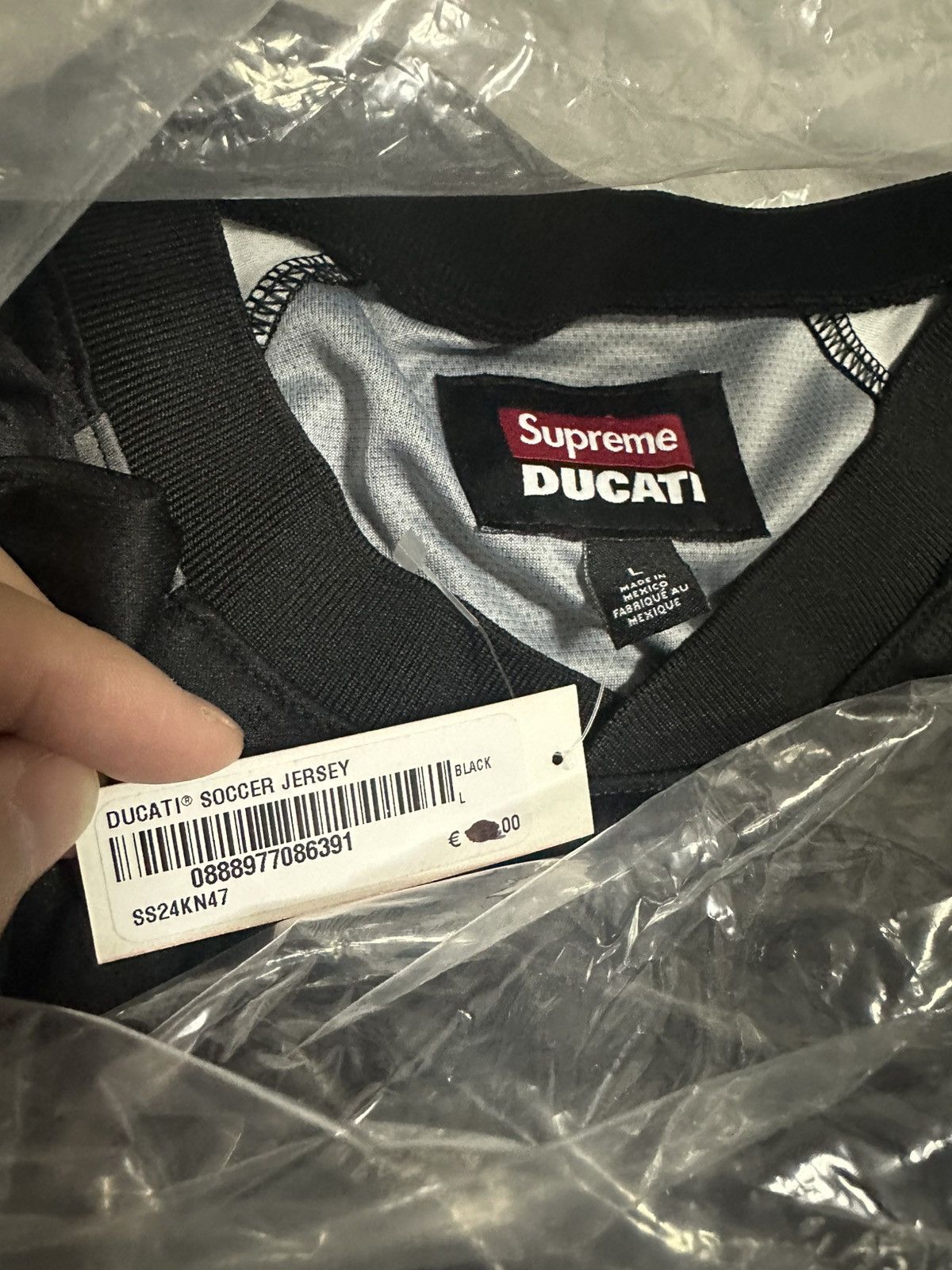 Ducati × Supreme Supreme Ducati Soccer Jersey Black Size US L / EU 52-54 / 3 - 5 Thumbnail