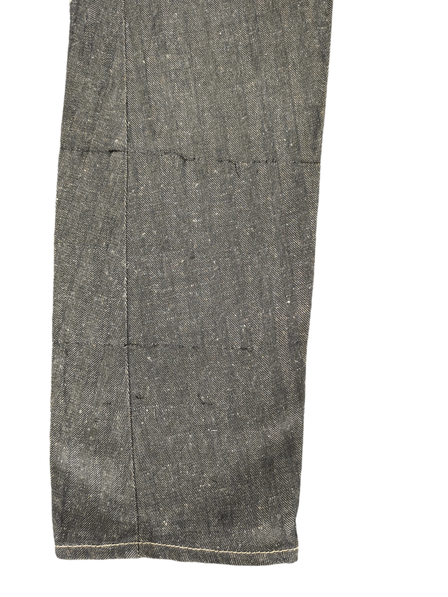 Andrew Mackenzie Andrew Mackenzie Heringbone Tweed Long Denim Jeans Size US 30 / EU 46 - 7 Thumbnail