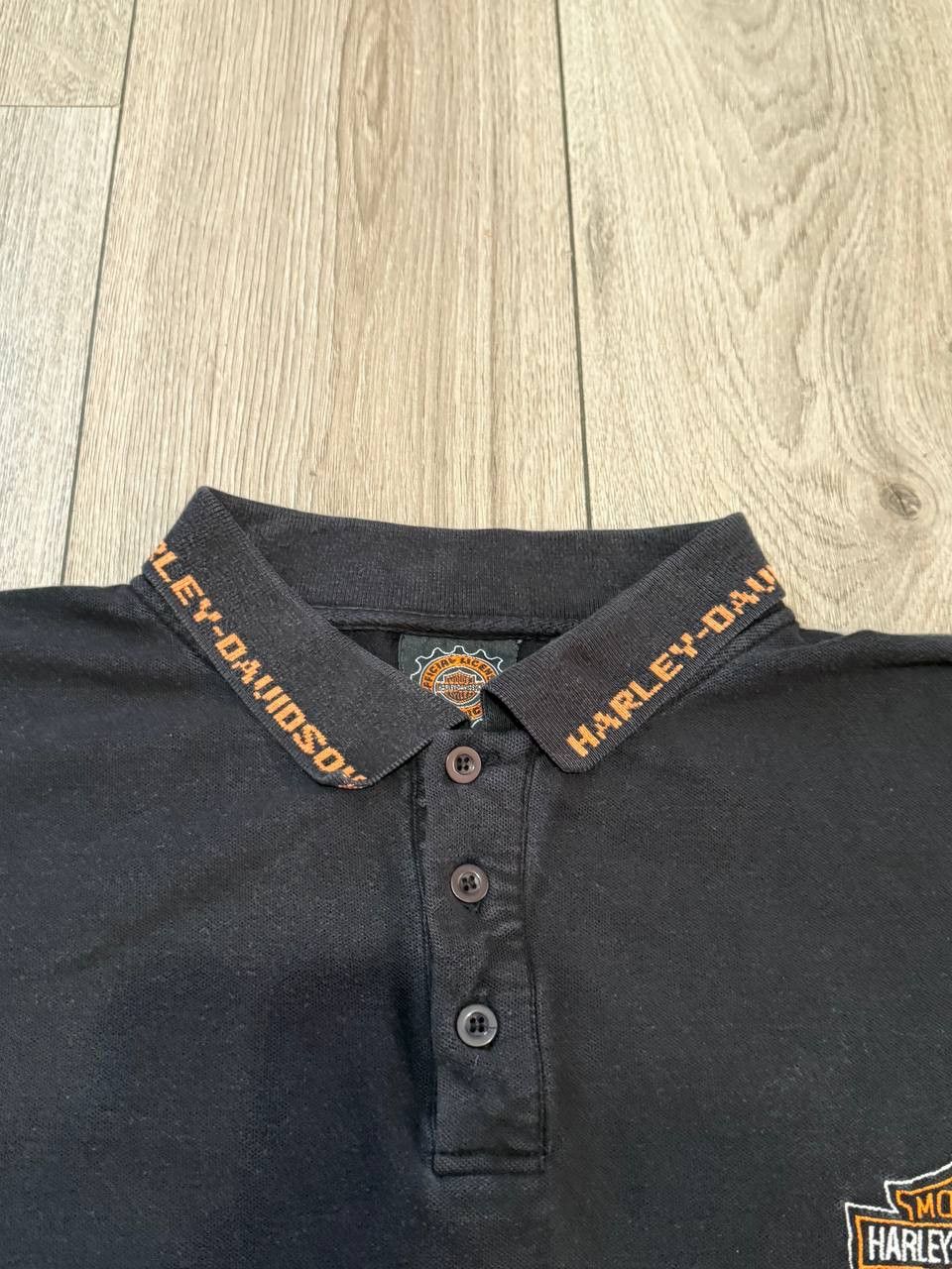 Harley Davidson × Vintage Vintage Polo HARLEY DAVIDSON AUCKLAND NEW ZEALAND XL Size US XL / EU 56 / 4 - 3 Thumbnail