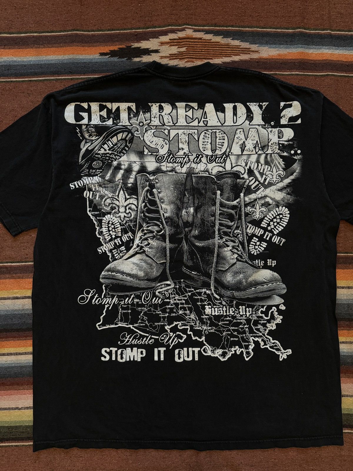 Rap Tees × Vintage 2000's Lousiana Rap Boot Shape State Rap Tee Lil Wayne Size US XXL / EU 58 / 5 - 6 Thumbnail