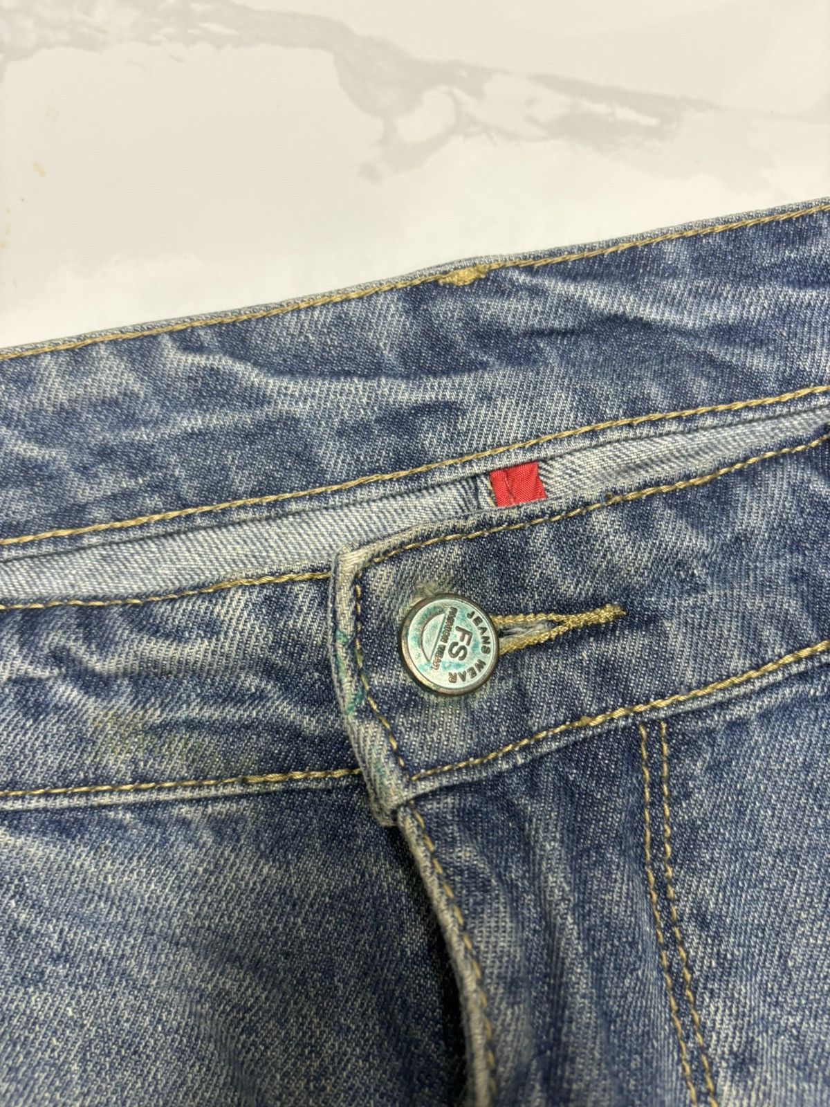 Japanese Brand RARE🔥PROPERTY OF CATEN BROS JORTS DISTRESS JNCO STYLE Size US 36 / EU 52 - 9 Thumbnail