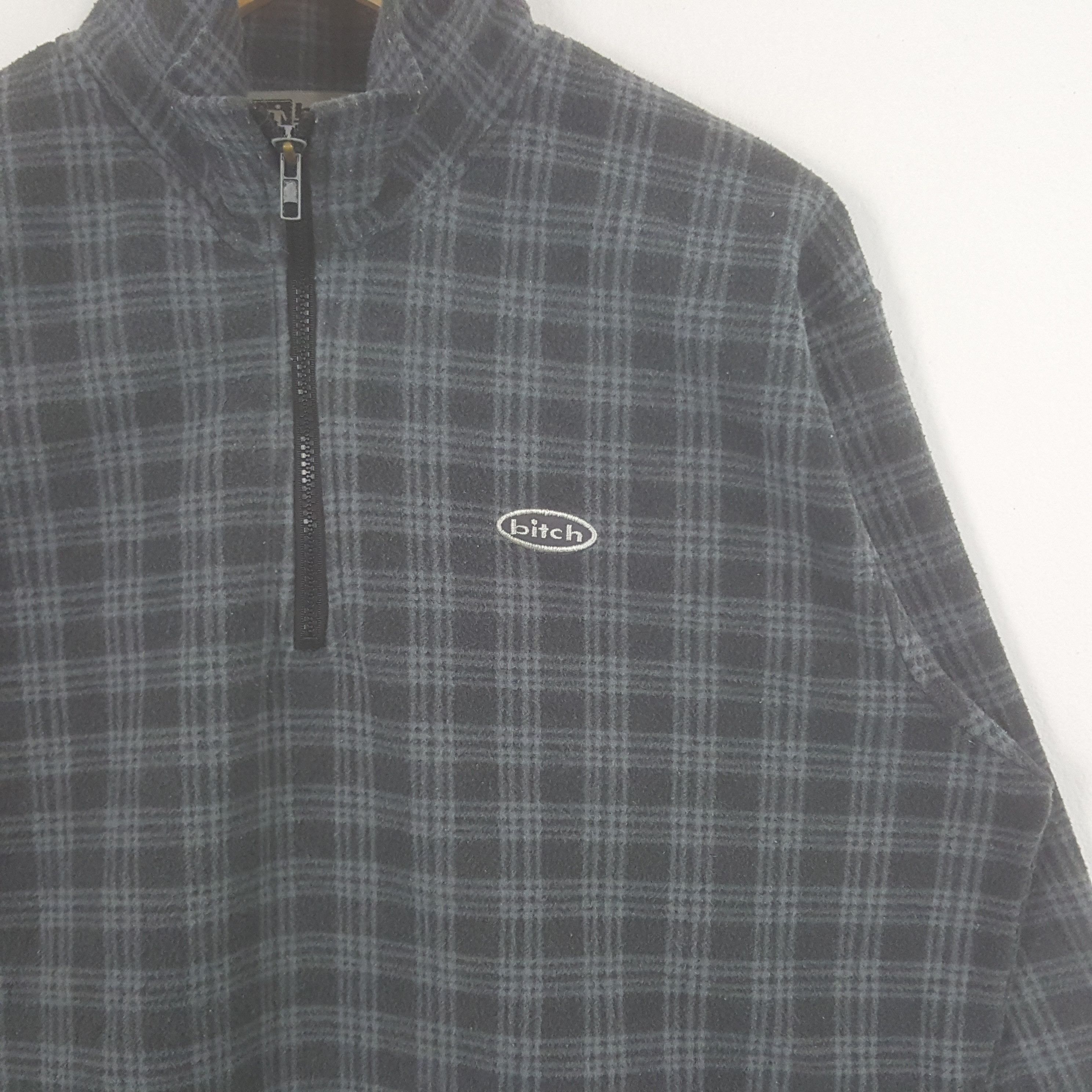 Vintage Vintage Bitch Skateboard Half Zipper Sweatshirt Jacket Size US XL / EU 56 / 4 - 2 Thumbnail