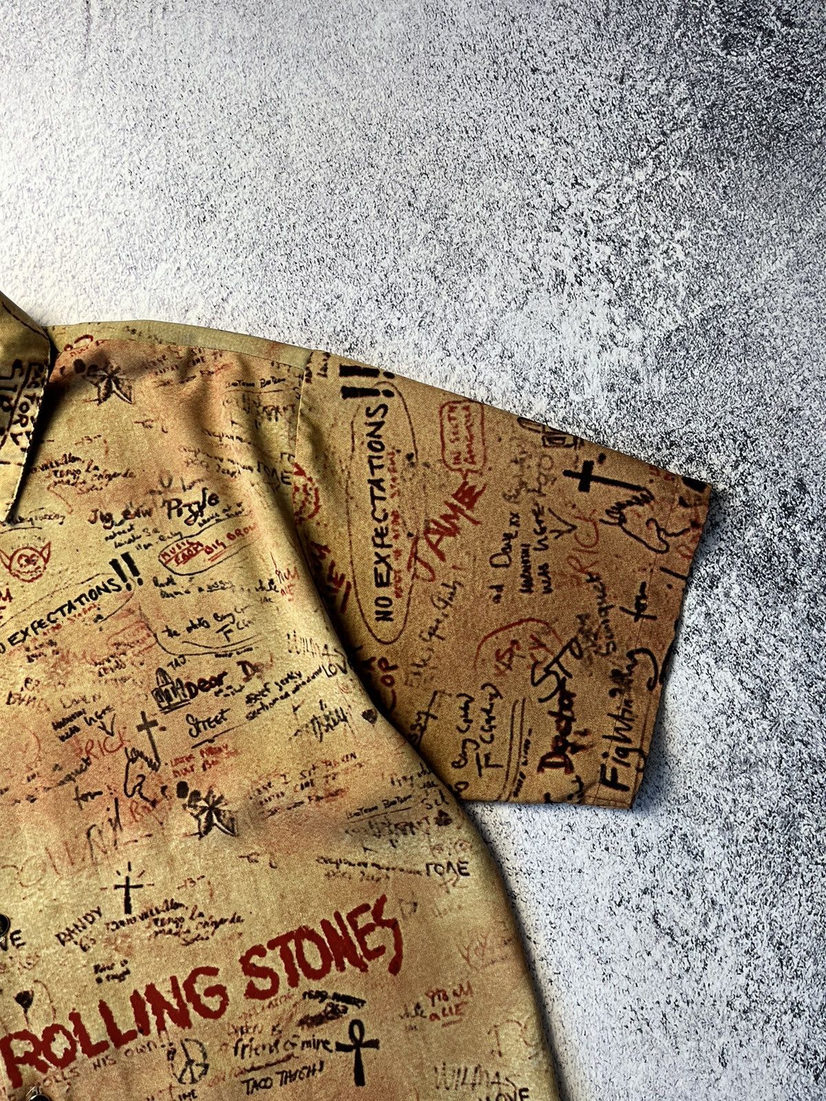 The Rolling Stones Rare 2002 The Rolling Stones "beggers banquet" button up Size US XXL / EU 58 / 5 - 5 Thumbnail
