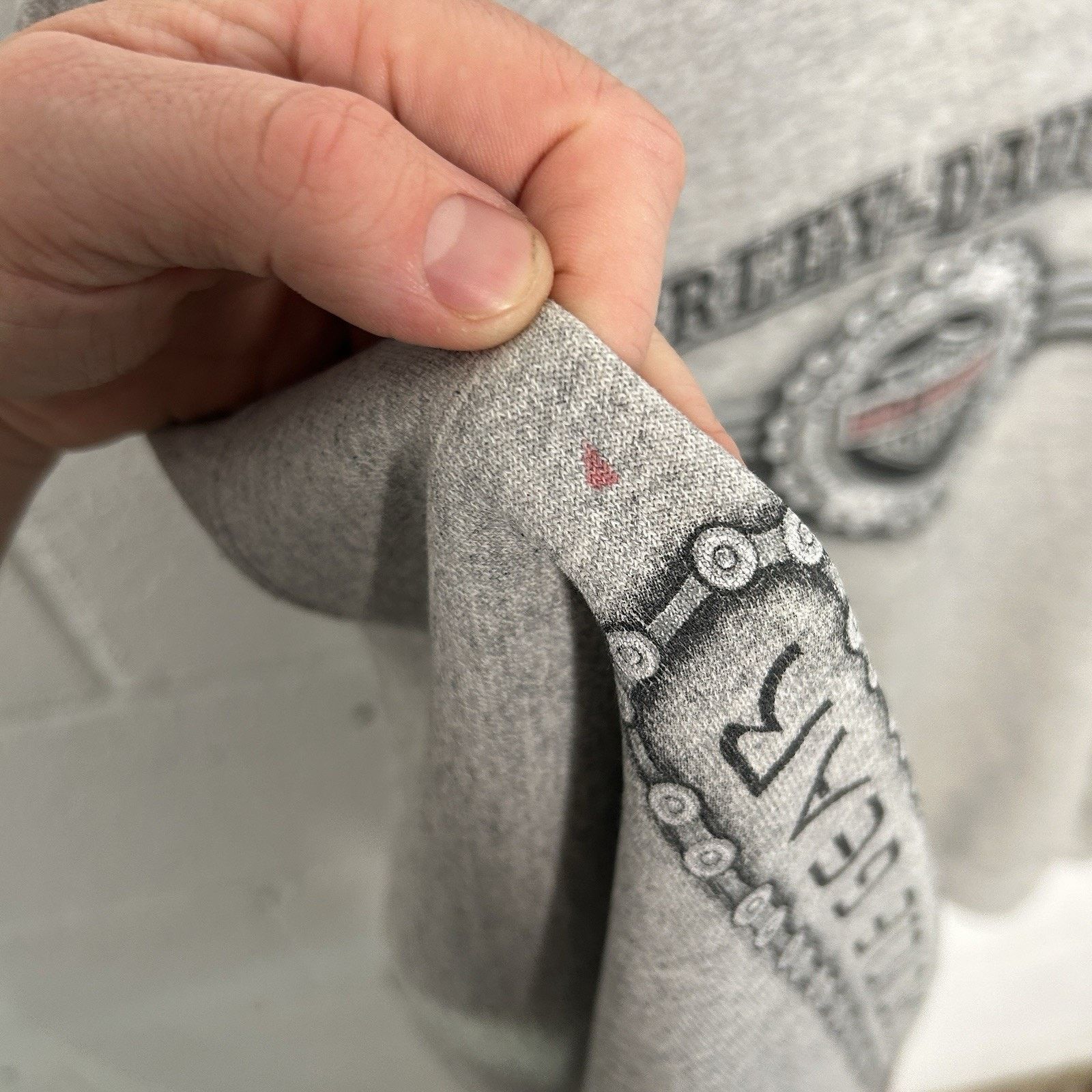 Harley Davidson Vintage Harley-Davidson Crewneck Chains Sleeve-Hit “Grey” Size US L / EU 52-54 / 3 - 11 Thumbnail