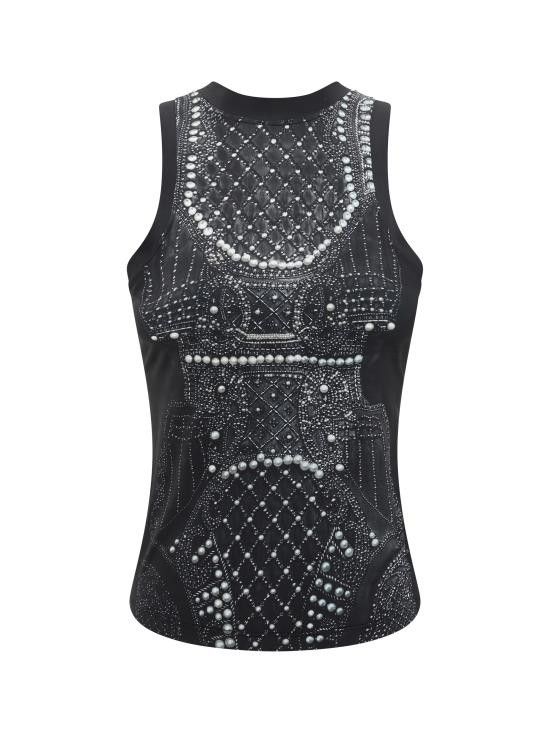 BALMAIN Women Tops EF1EB045GE48 EAB BLACK