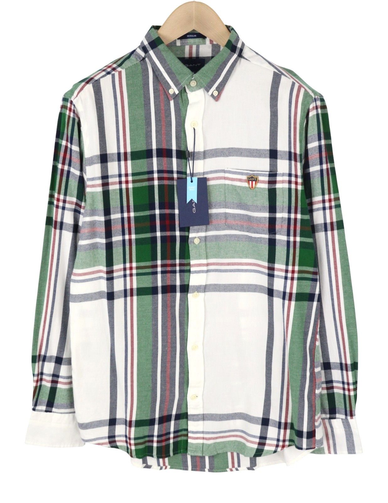 Gant REG FLANNEL BANNER SHIELD M Eggshell Button 87506 Size US M / EU 48-50 / 2 - 1 Thumbnail