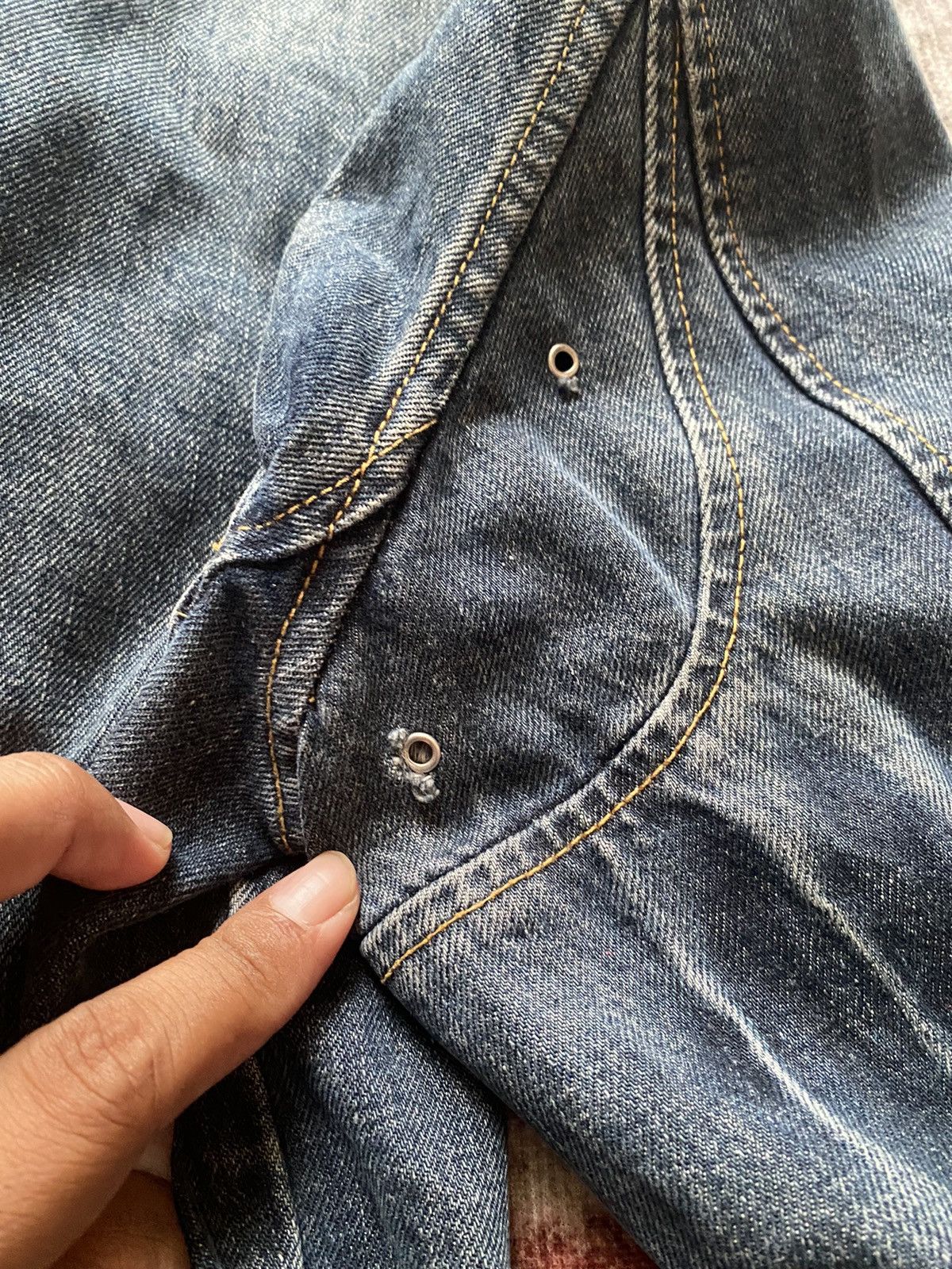 Beams Plus × Japanese Brand disstressed denim jacket Size US L / EU 52-54 / 3 - 13 Thumbnail
