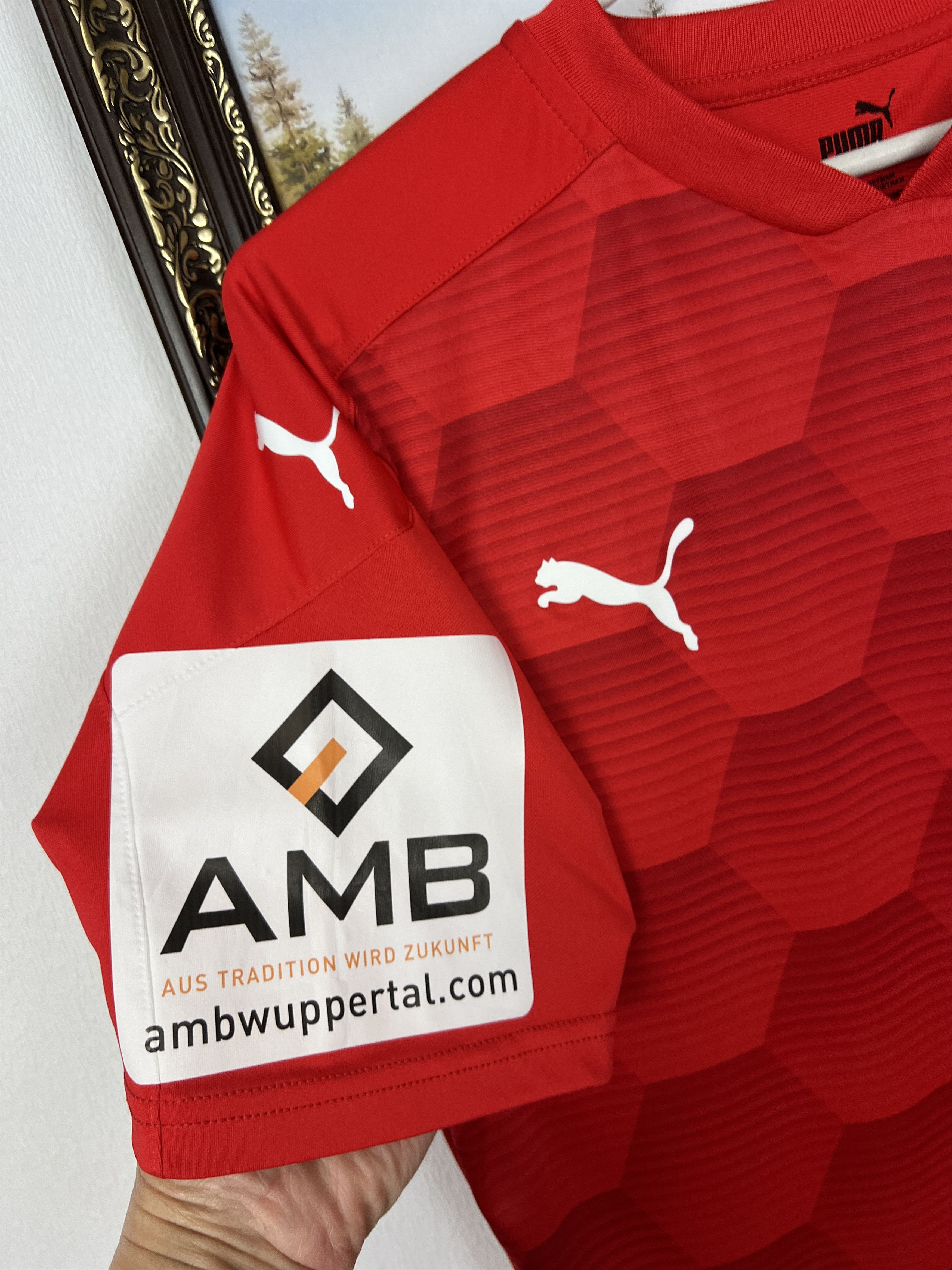 Puma FSV Vohwinkel Shirt Match Worn Baudenbacher Puma Tee Size US L / EU 52-54 / 3 - 4 Thumbnail