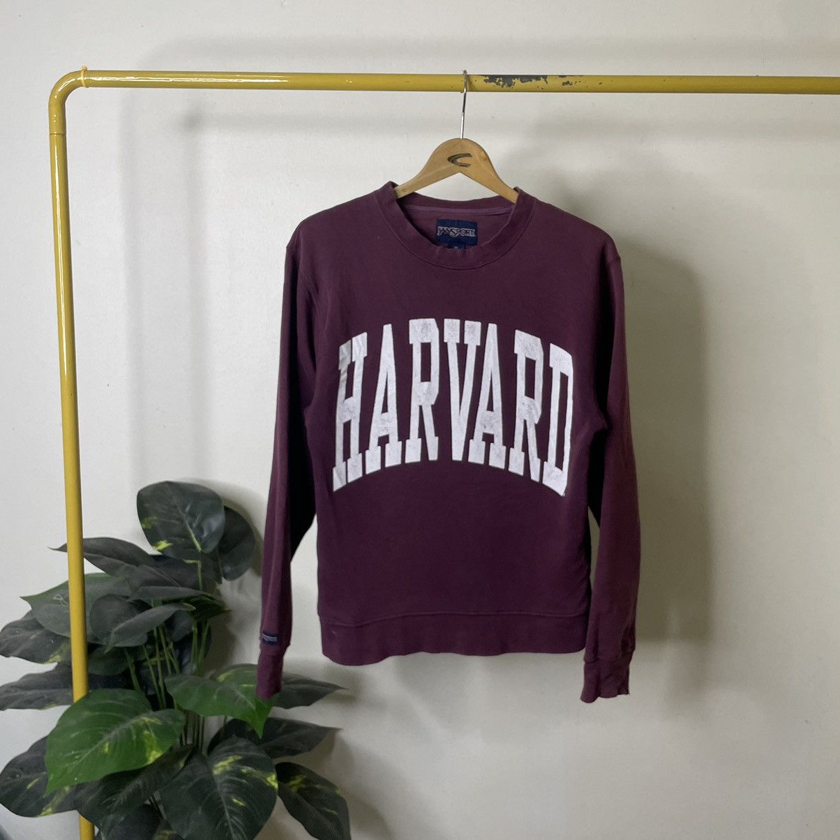 Jansport Vintage 00s Jansport x Harvard University Burgundy Crewneck Size US XS / EU 42 / 0 - 1 Thumbnail