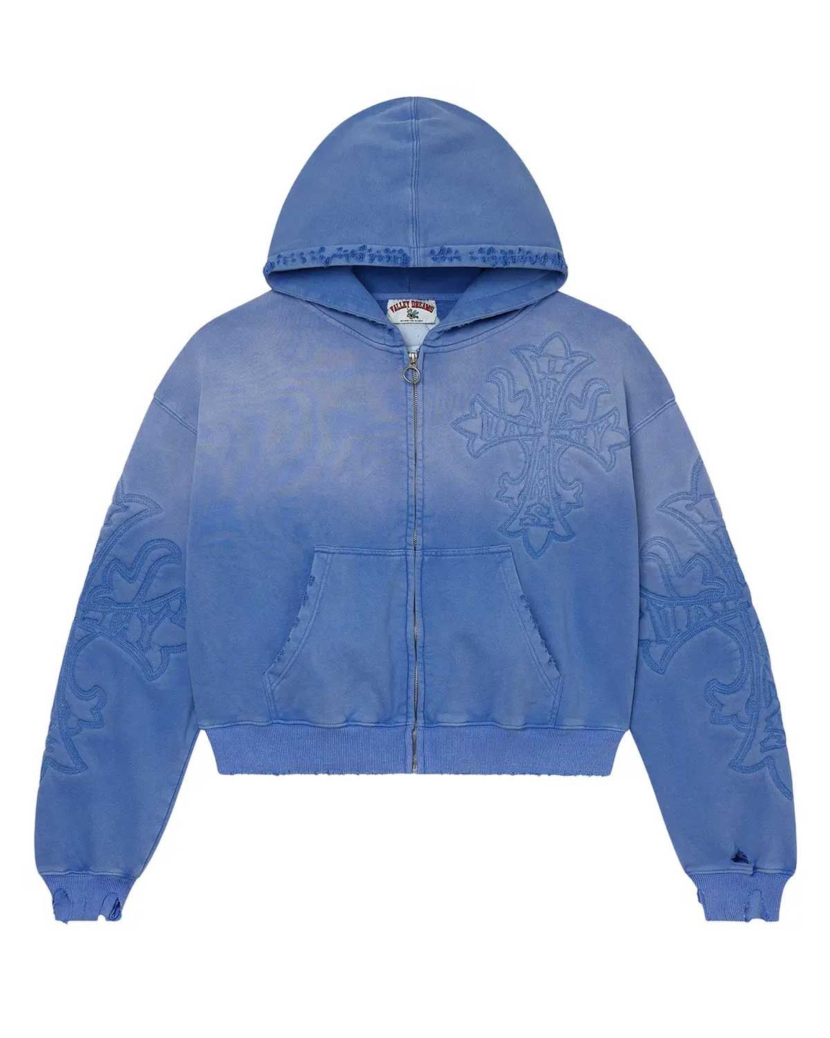 Vale Forever Carver Zip Up Hoodie Ice Blue Size US L / EU 52-54 / 3 - 1 Thumbnail