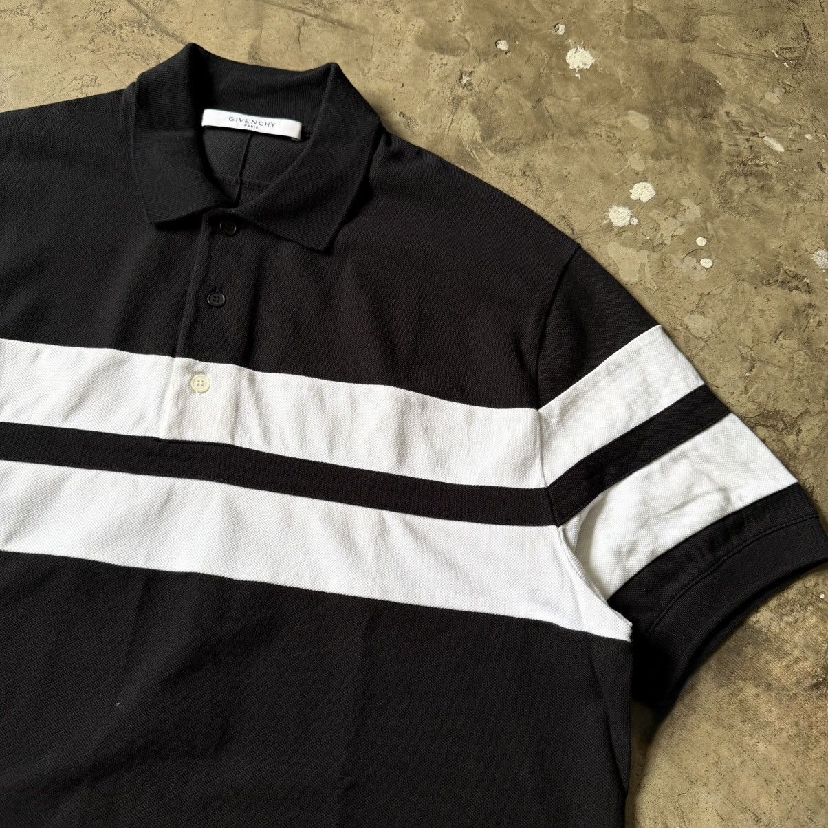 Givenchy Givenchy - Striped Polo Shirt Size US L / EU 52-54 / 3 - 3 Thumbnail