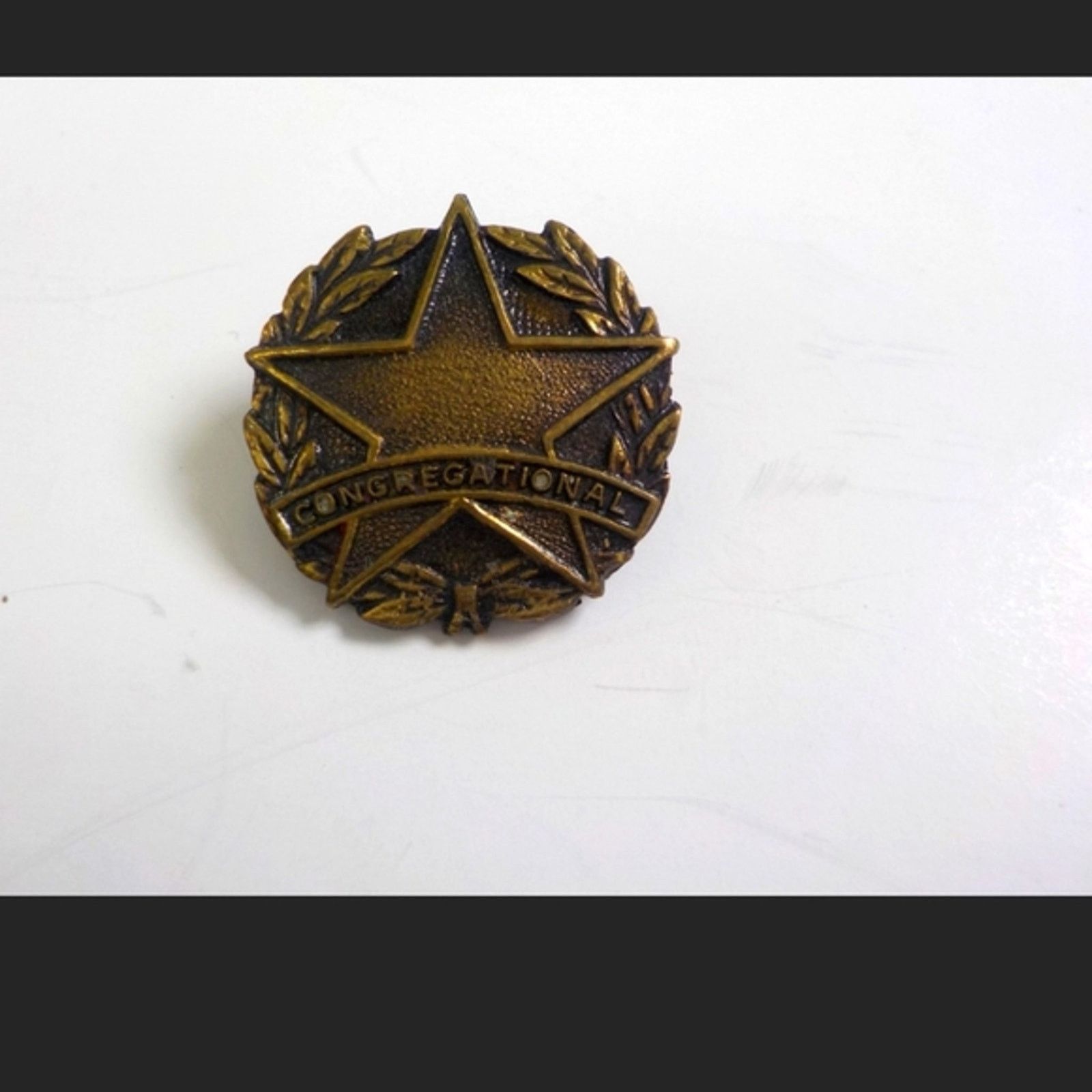 Vintage Antique Baptist pin~Congregational Sunday award Size ONE SIZE - 1 Preview