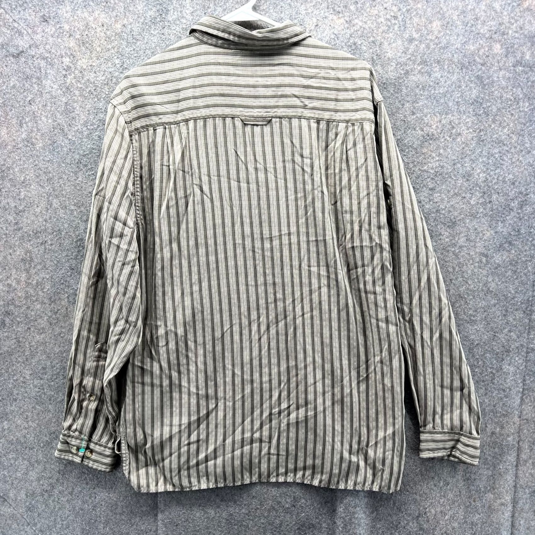 The North Face The North Face Shirt Men M Khaki Button-Down Striped Outdoors Camp Hiking Casual Size US M / EU 48-50 / 2 - 2 Thumbnail