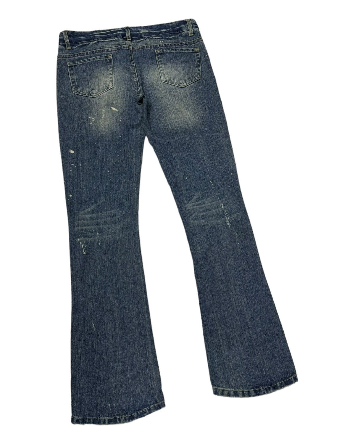 If Six Was Nine VINTAGE MISS ARTEMIS FLARED JEANS DISTRESS RARE FLARE DENIM Size 32" / US 10 / IT 46 - 8 Thumbnail