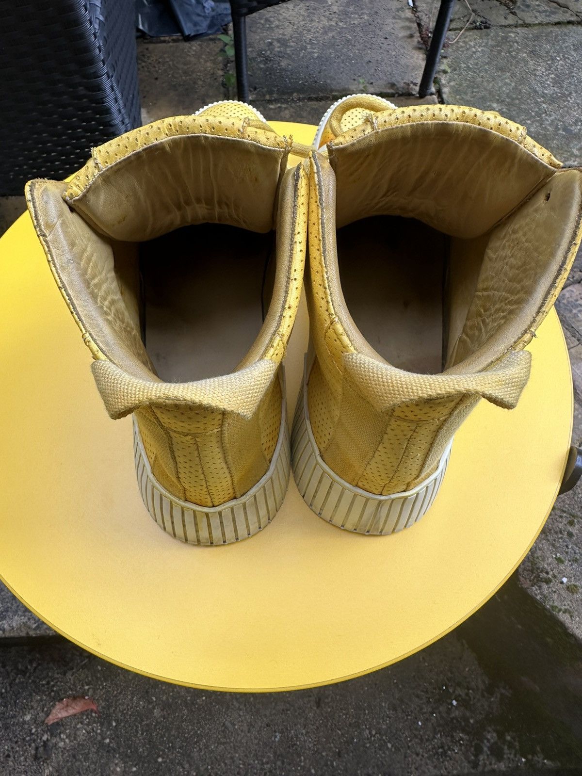 Boris Bidjan Saberi Boris Bidjan Saberi - BAMBA Yellow Sneakers Size US 13 / EU 46 - 3 Thumbnail