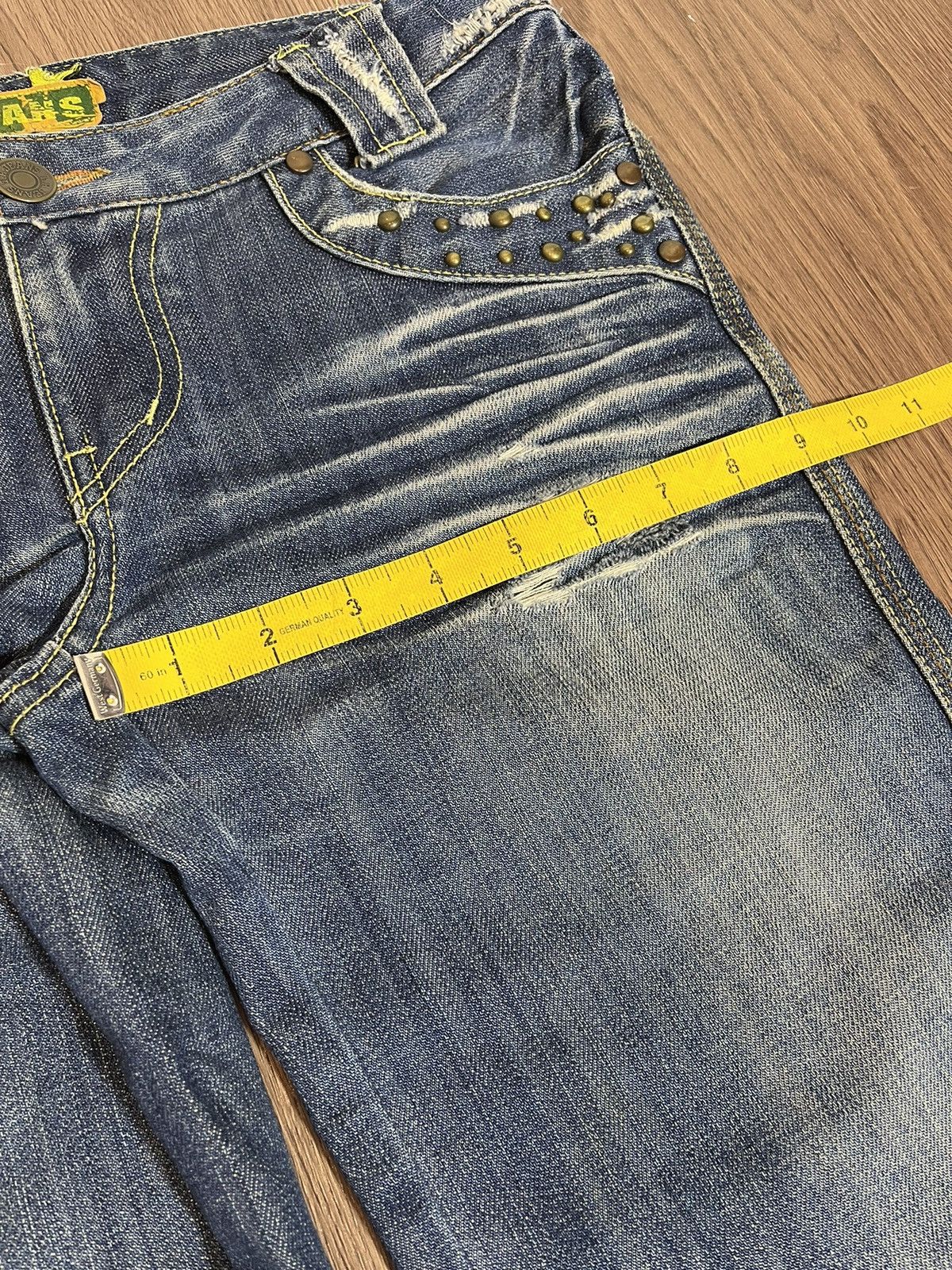 GOSTAR DE FUGA × Japanese Brand Studded flare distressed washed denim Size US 32 / EU 48 - 16 Thumbnail