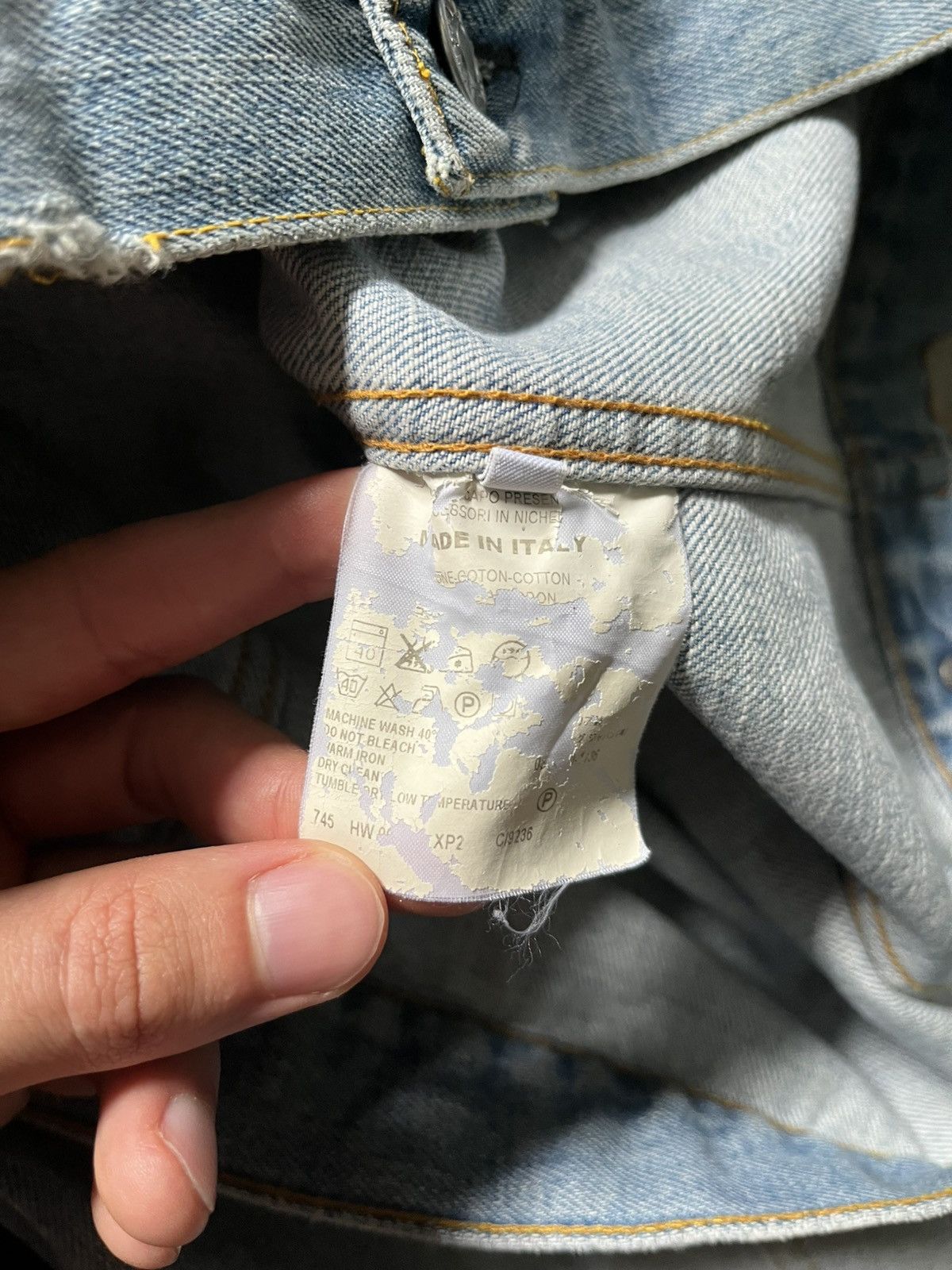 Helmut Lang Helmut Lang Vintage Clean Broken Denim 2 Pocket Jacket Size US M / EU 48-50 / 2 - 13 Thumbnail