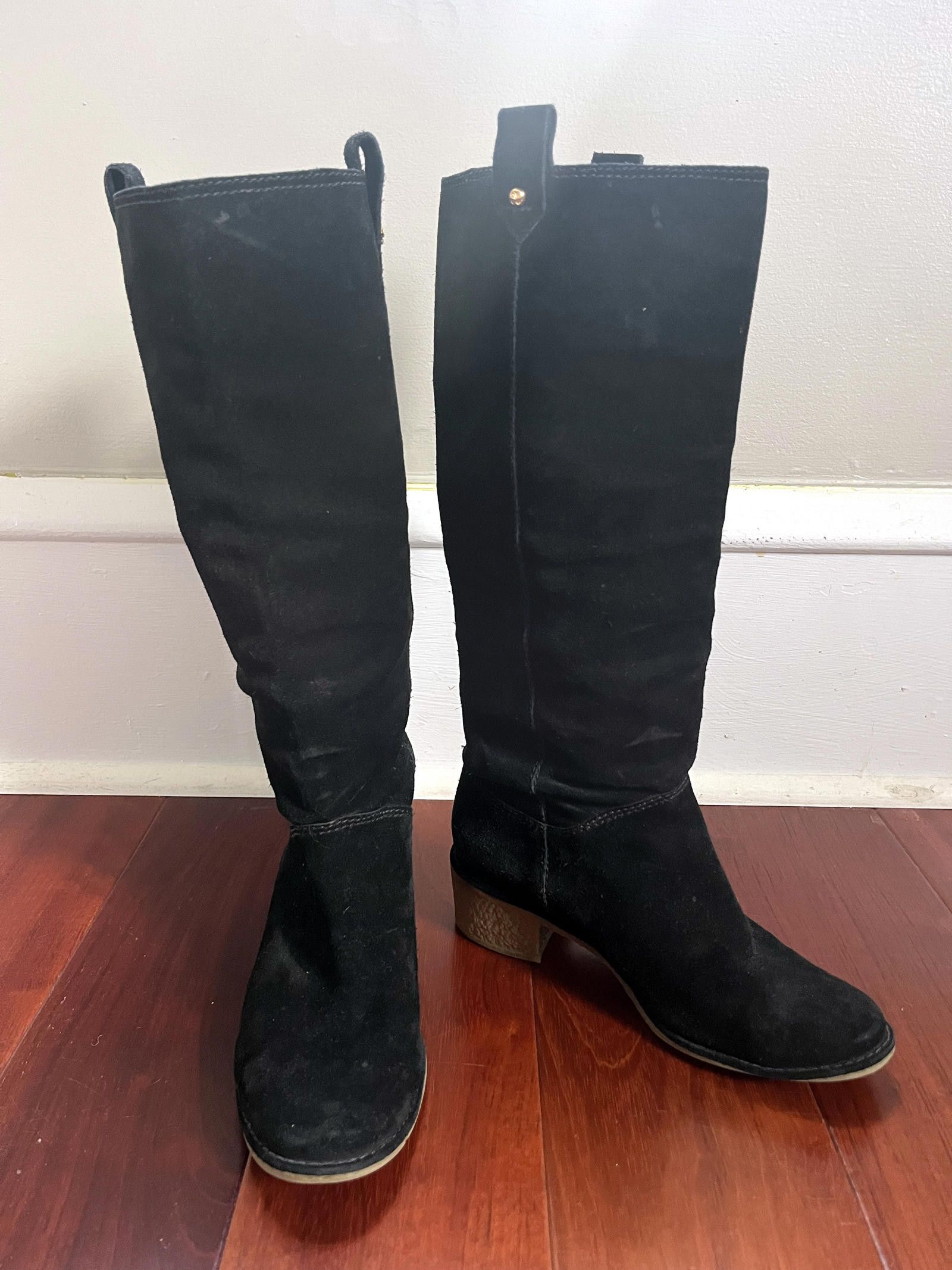 Designer Kate Spade Black Suede Boots Size 6.5 Size US 6.5 / IT 36.5 - 1 Thumbnail