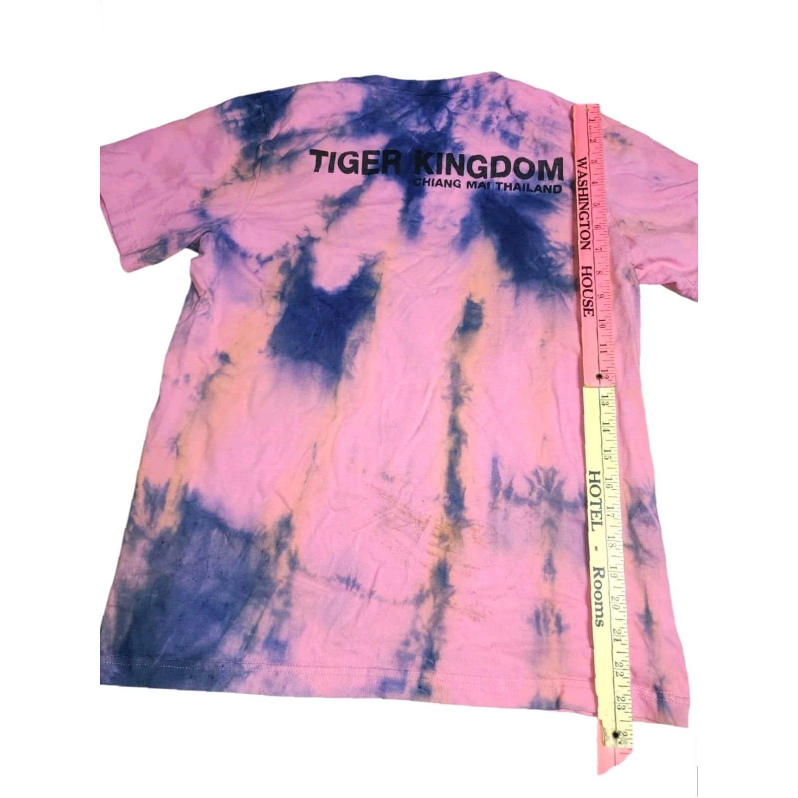 Doublet Vintage Womens T-Shirt 100% Cotton Tie Dye Double-Sided Animals Theme M Pink Size M / US 6-8 / IT 42-44 - 2 Thumbnail