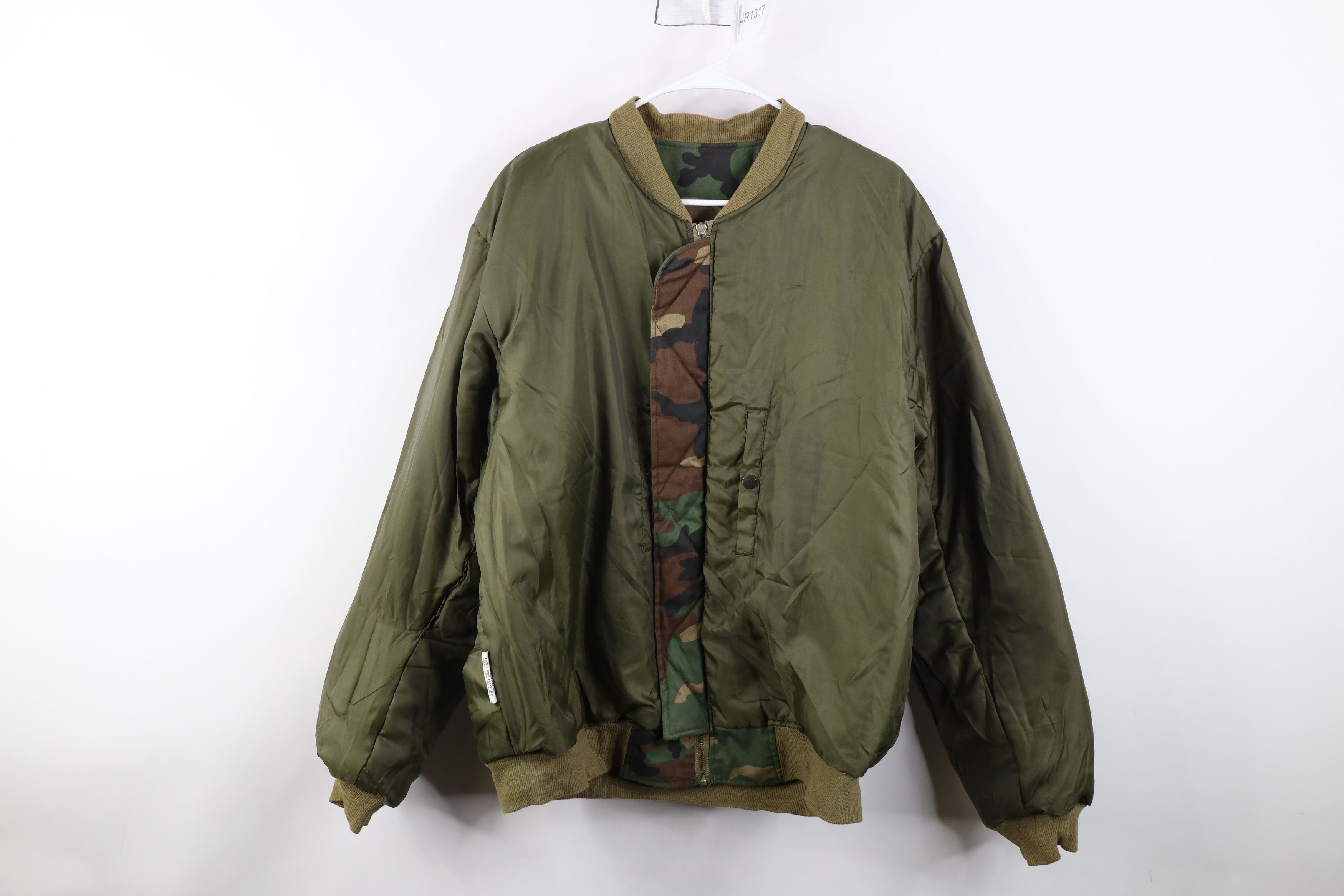 Vintage Vintage 90s Streetwear Reversible Camouflage Bomber Jacket Size US XXL / EU 58 / 5 - 13 Thumbnail