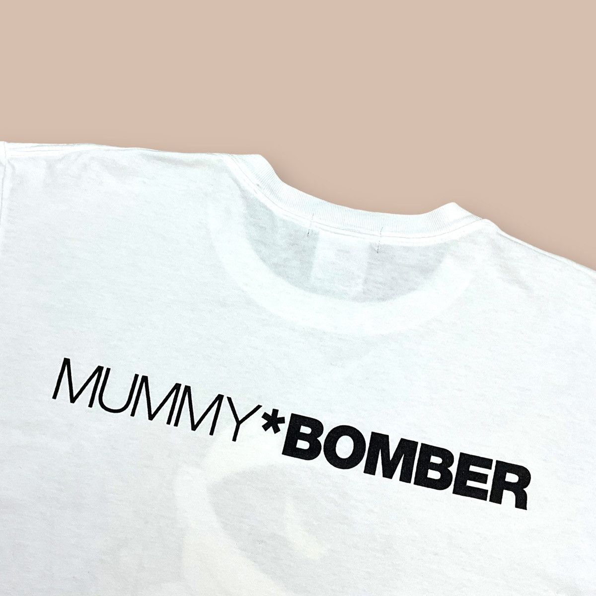 Japanese Brand VINTAGE 90s TWIM The World is Mine "MUMMY*BOMBER" TEE Size US L / EU 52-54 / 3 - 5 Thumbnail