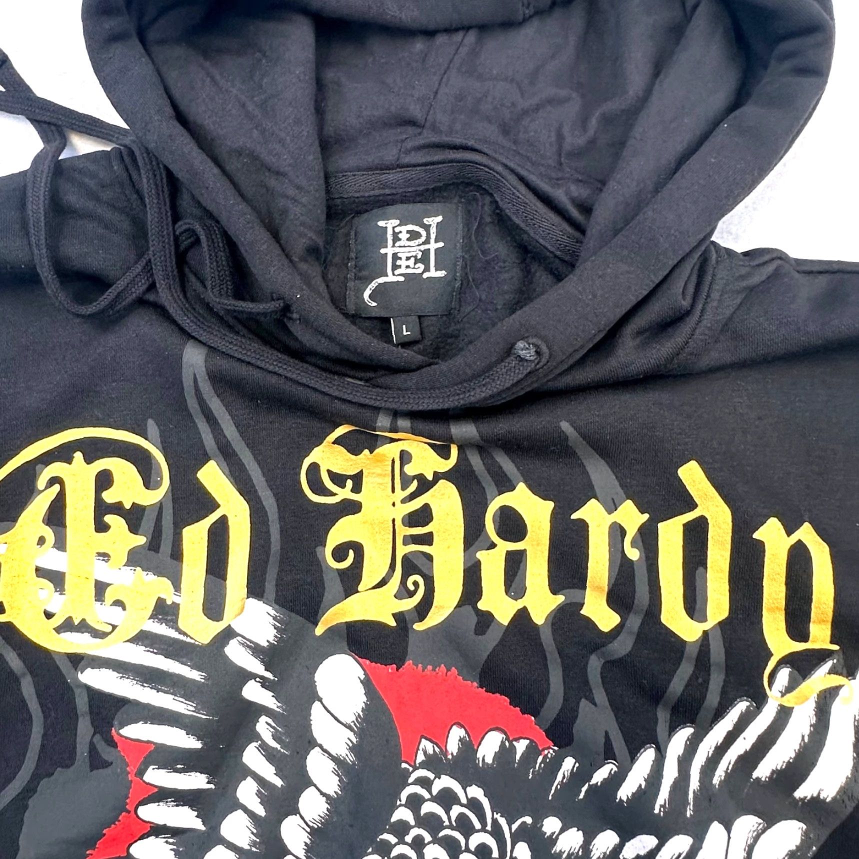 Ed Hardy Ed Hardy Y2K Snake Eagle AOP Double Sided Graphic Pullover Hoodie Mens Large Multicolor Size US L / EU 52-54 / 3 - 7 Thumbnail