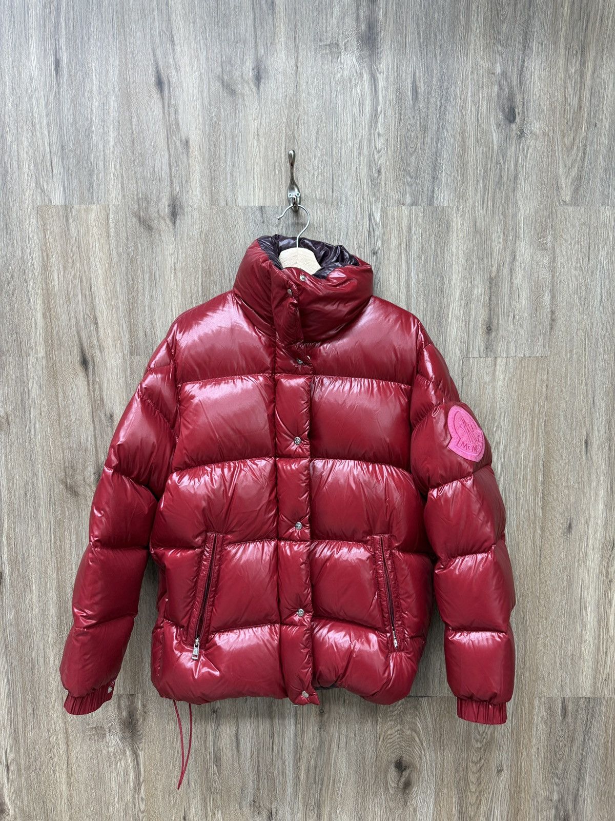 Moncler Moncler Burgandy Puffer Coat Size US M / EU 48-50 / 2 - 1 Thumbnail