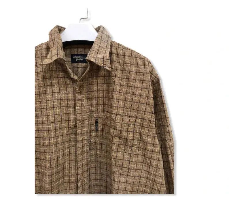 Japanese Brand × Michiko Koshino × Michiko Koshino London Michiko London Jeans Plaid Tartan Flannel Shirt 👕 Size US M / EU 48-50 / 2 - 2 Thumbnail