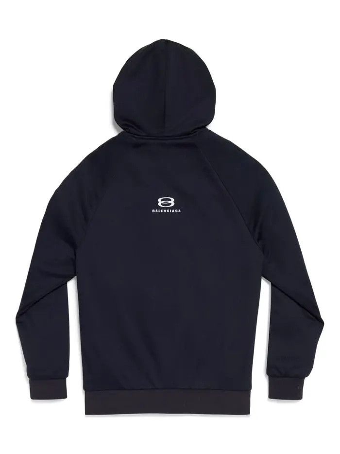 Balenciaga o1la1rc1a0226 Unity Sports Icon Zip-Up Hoodie Medium Black Size US XS / EU 42 / 0 - 1 Thumbnail